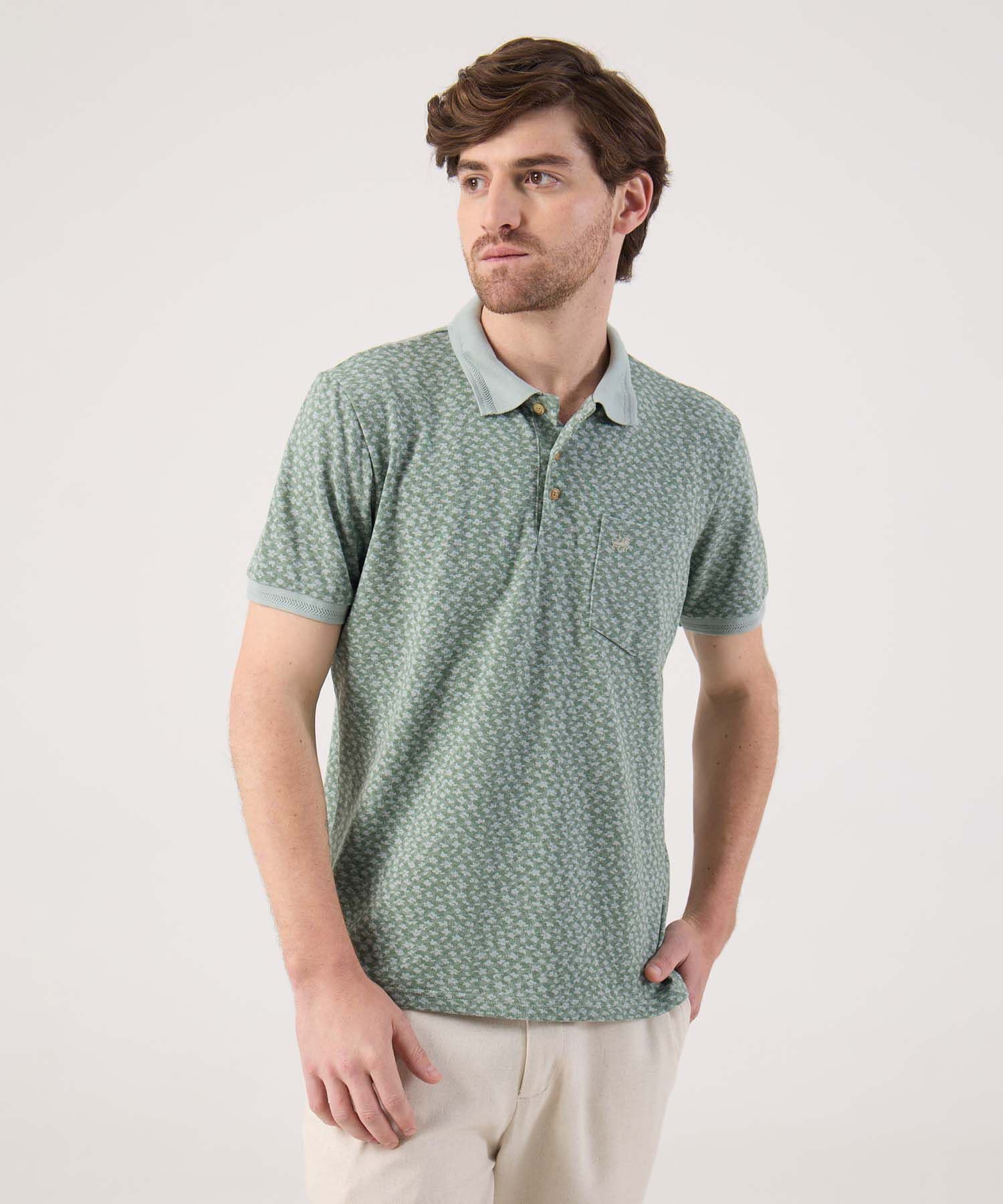 Polo Guayacán Urbano verde oliva para hombre, vista principal