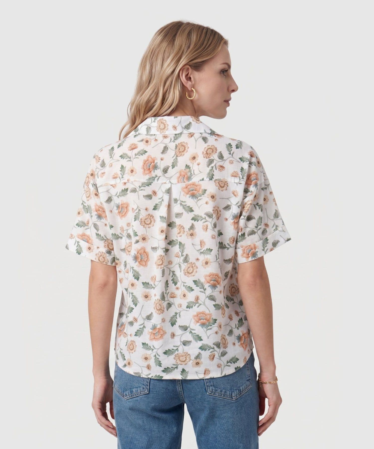 Camisa Marea Edición Índigo blanco para mujer, vista 4