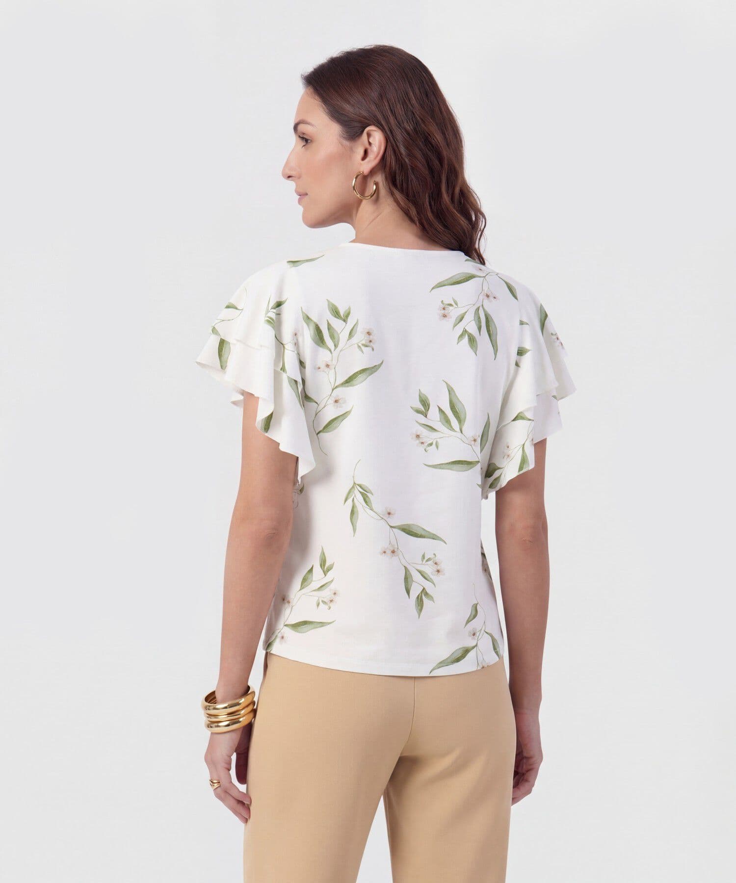 Camiseta Tierra de Ciudad blanco para mujer, vista 4