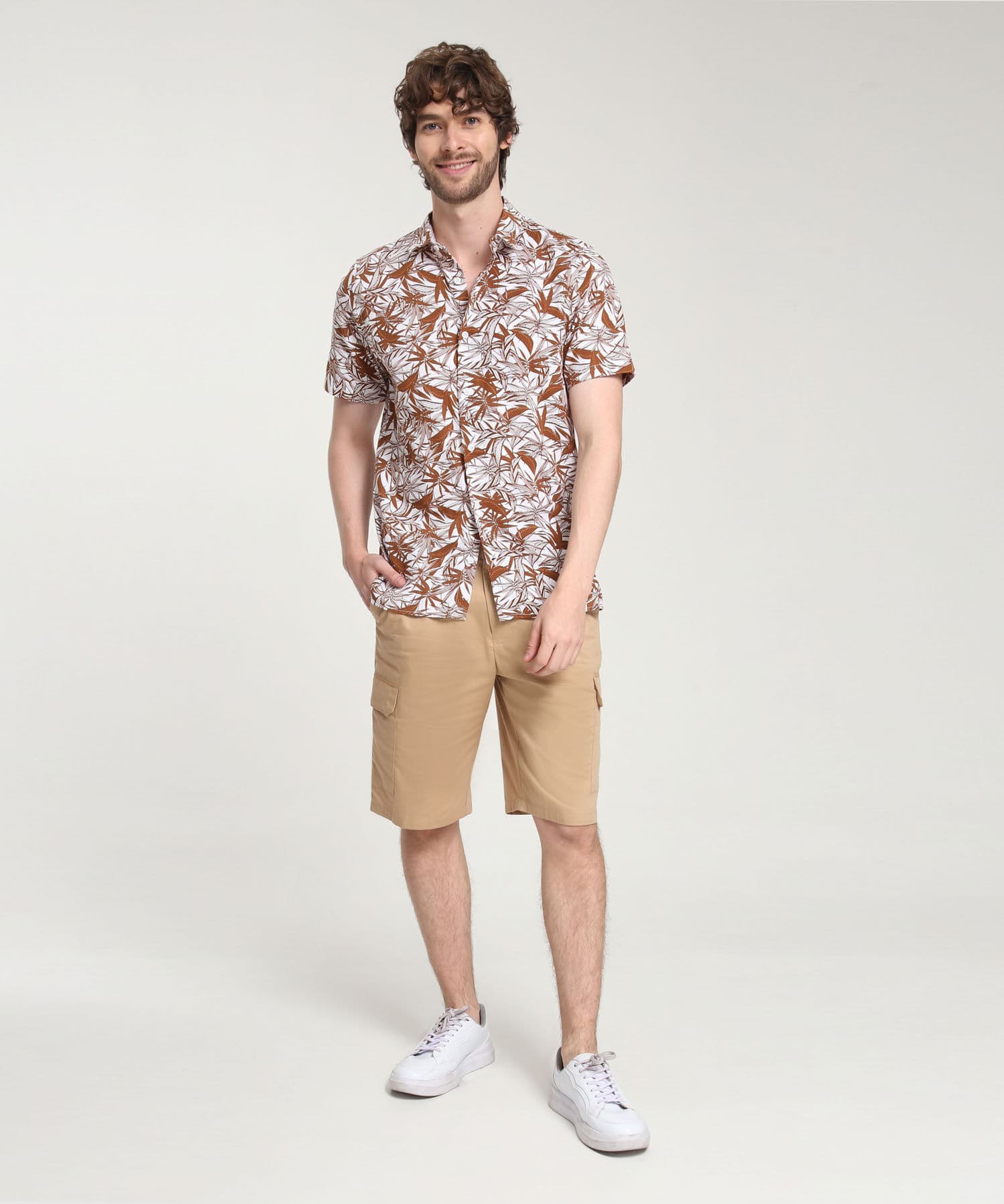 Camisa Cedro Ligero verde botella para hombre, vista 4