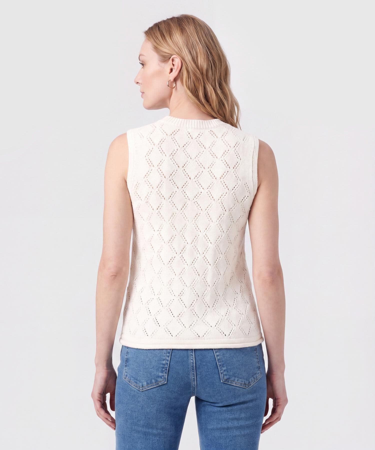 Camiseta Sabana Relajado arena para mujer, vista 4