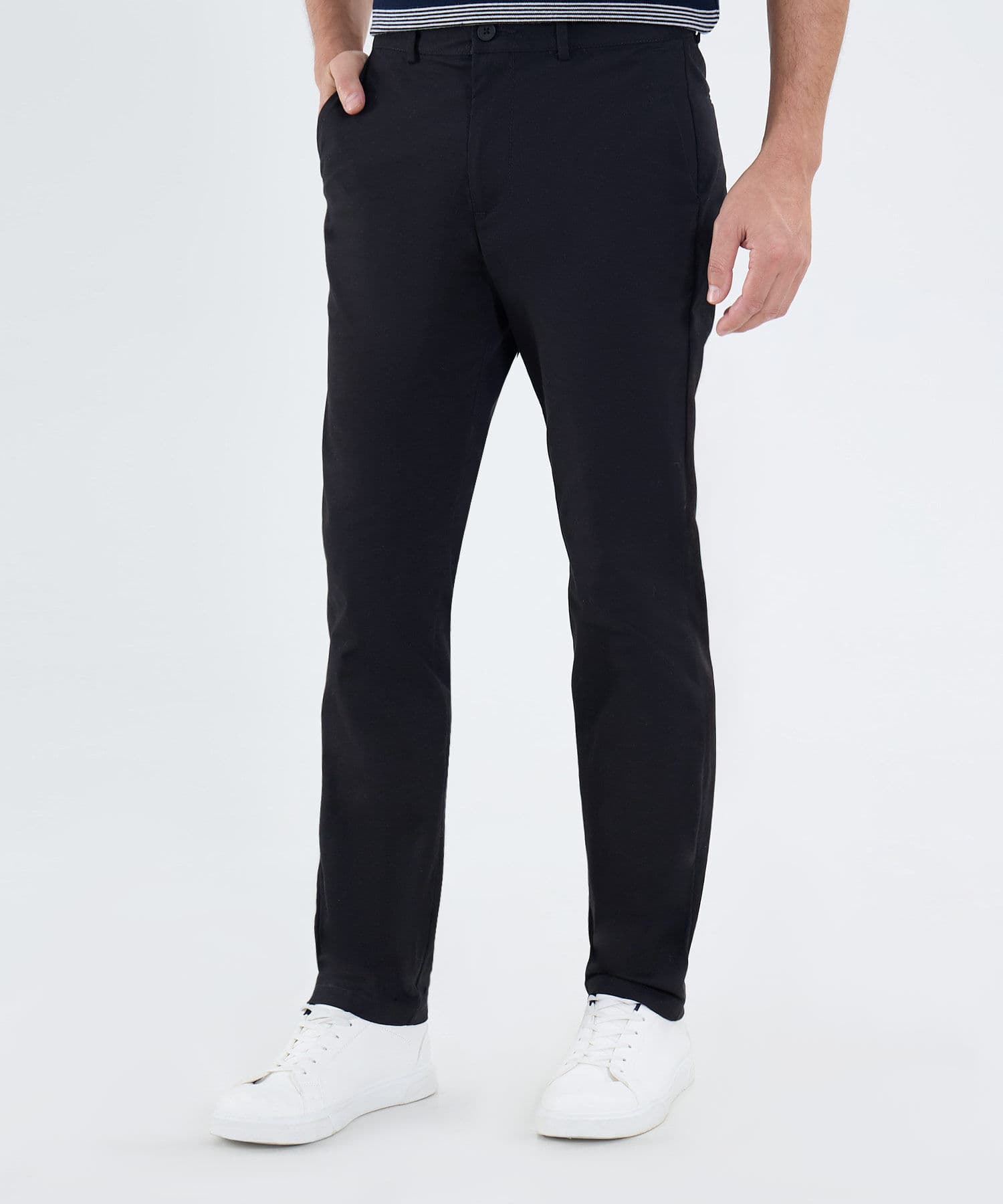 Pantalón Dalia Contemporáneo negro para hombre, vista 2