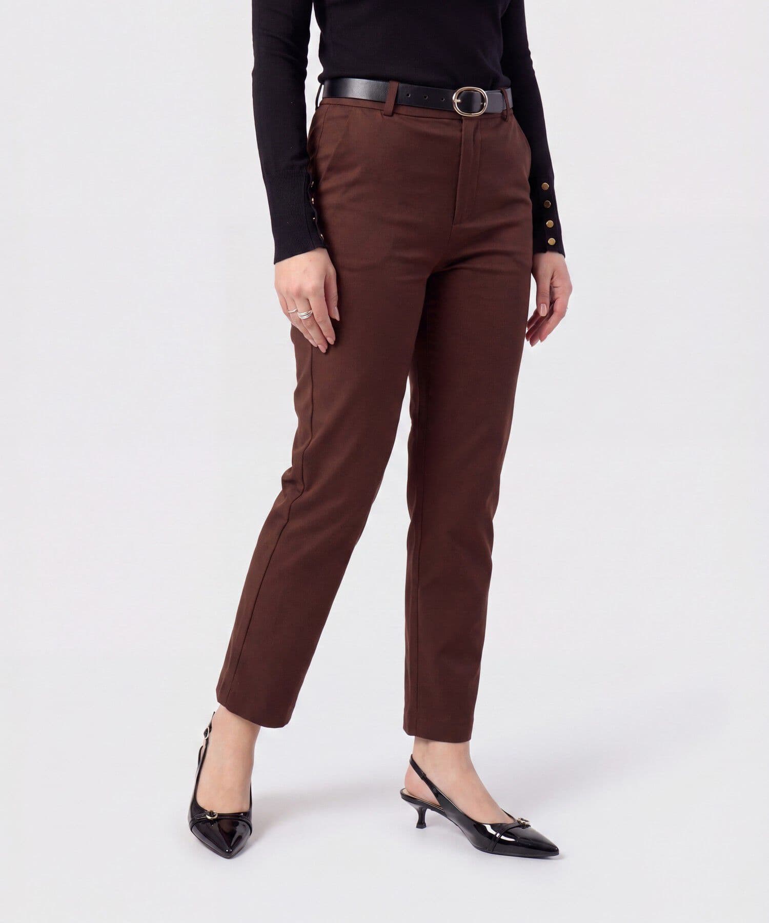 Pantalón Julieta de Noche café para mujer, vista principal