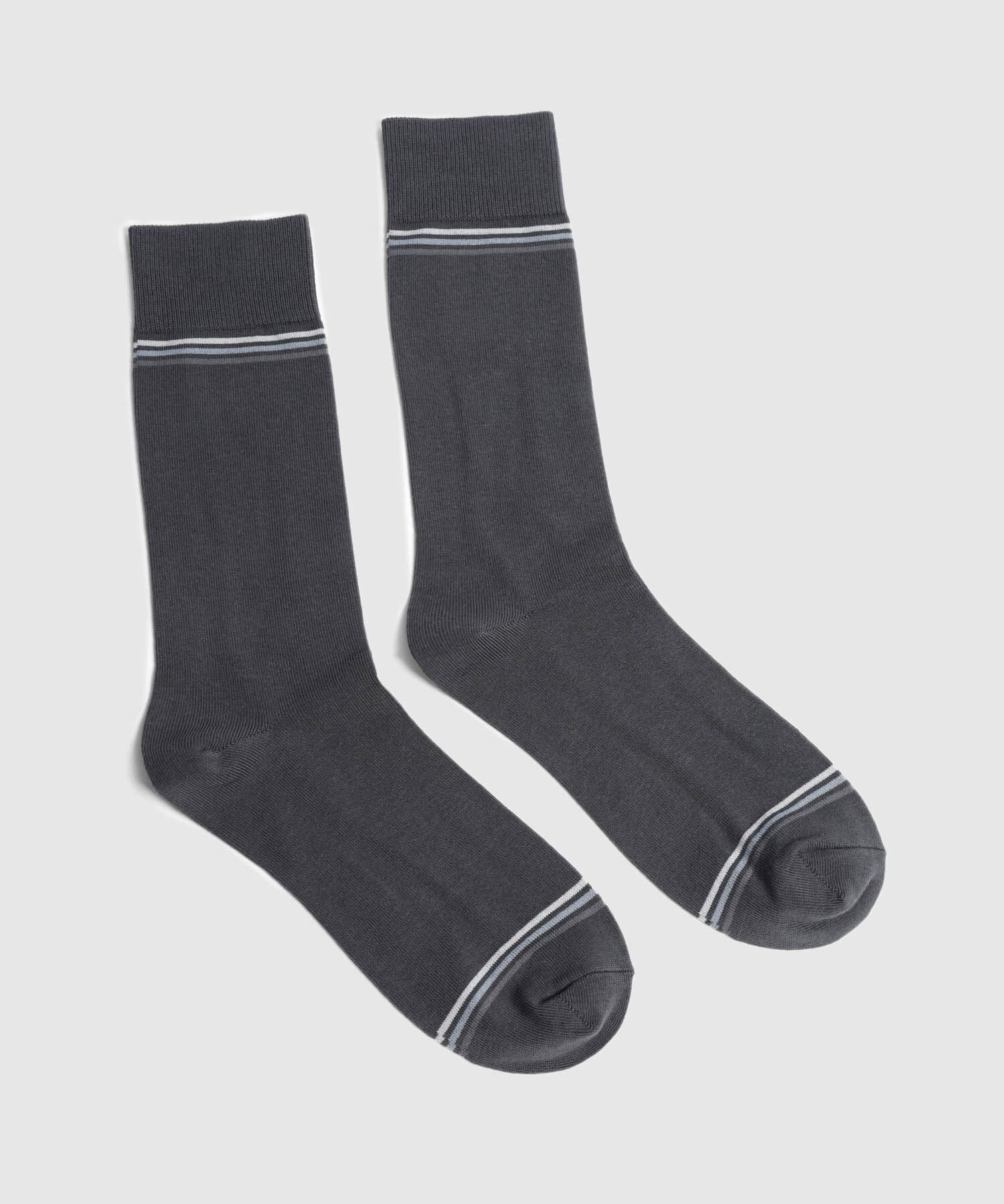 Medias Encanto Urbano gris humo para hombre, vista principal