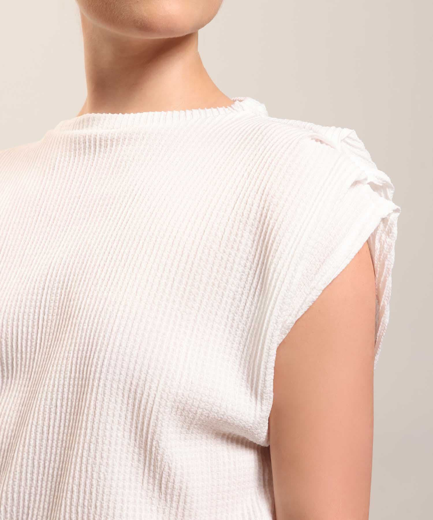 Camiseta Granada Fluido blanco para mujer, vista 3