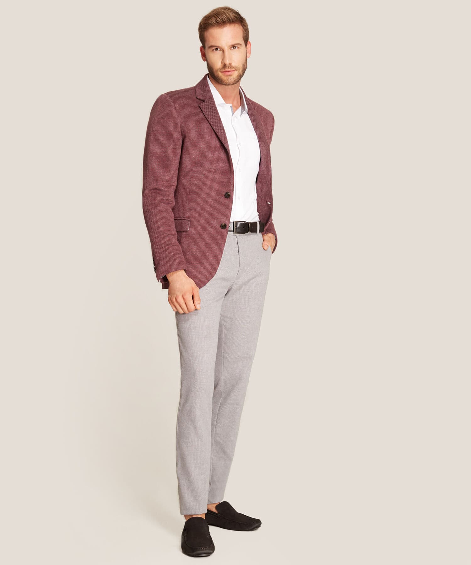 Chaqueta Oliva Edición Índigo café para hombre, vista principal