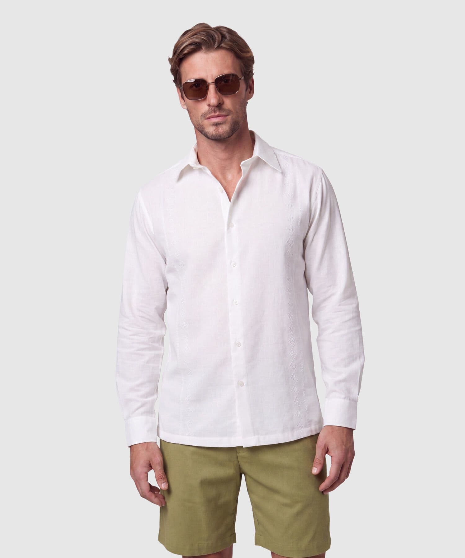Camisa Guayacán Edición Índigo blanco para hombre, vista principal