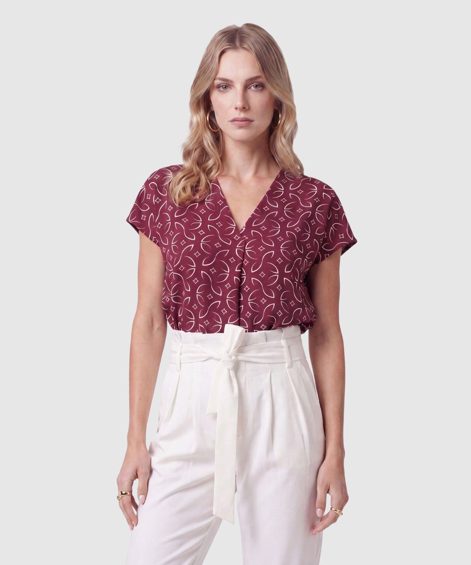 Camiseta Jacaranda Fluido verde botella para mujer, vista principal