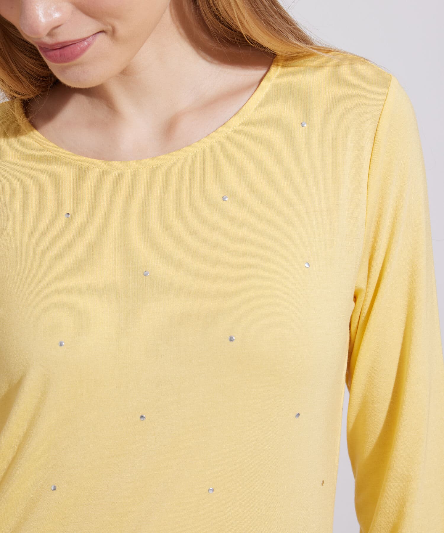 Camiseta Jacaranda de Noche naranja para mujer, vista 3