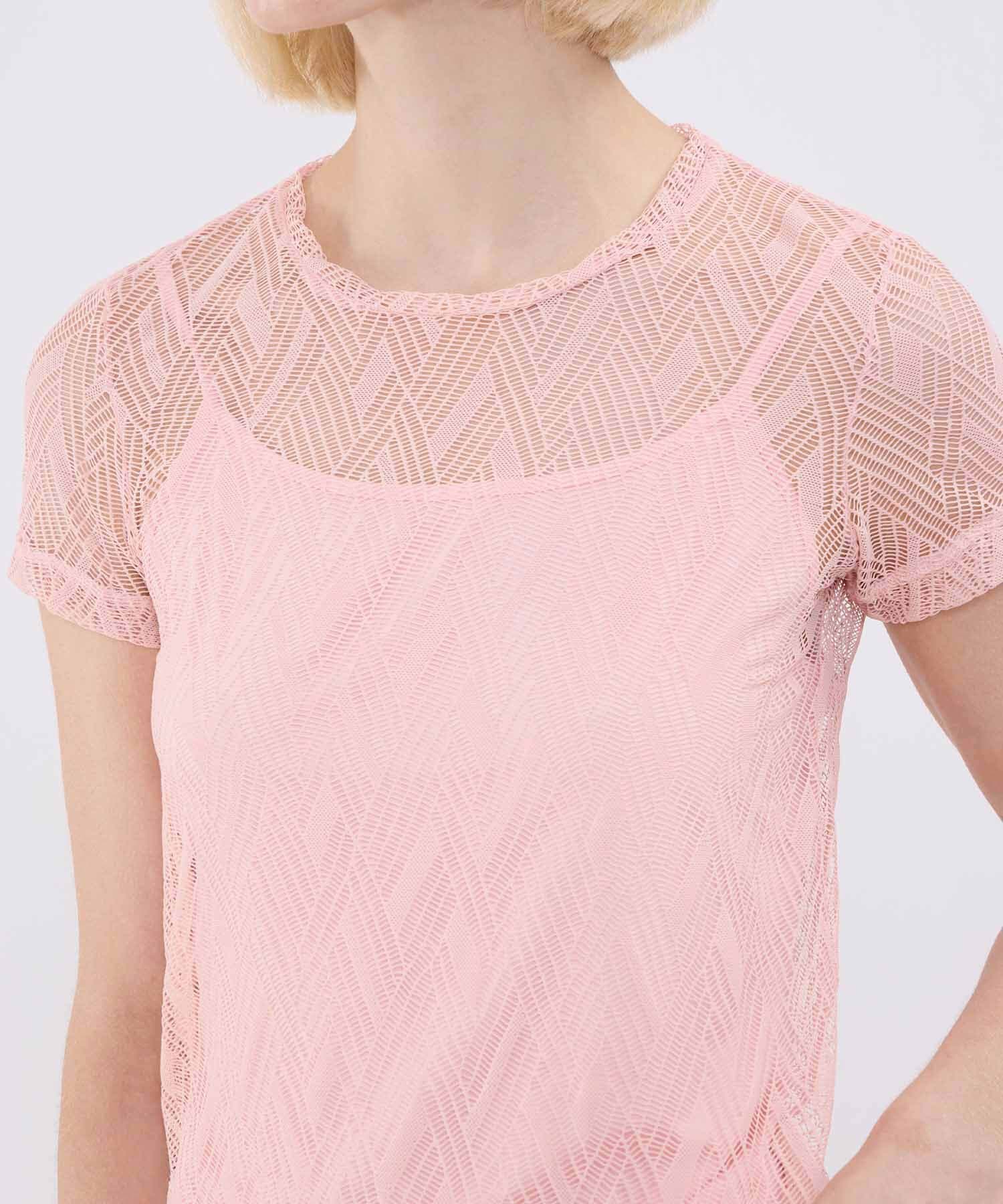Camiseta Granada Clásico rosa empolvado para mujer, vista 3