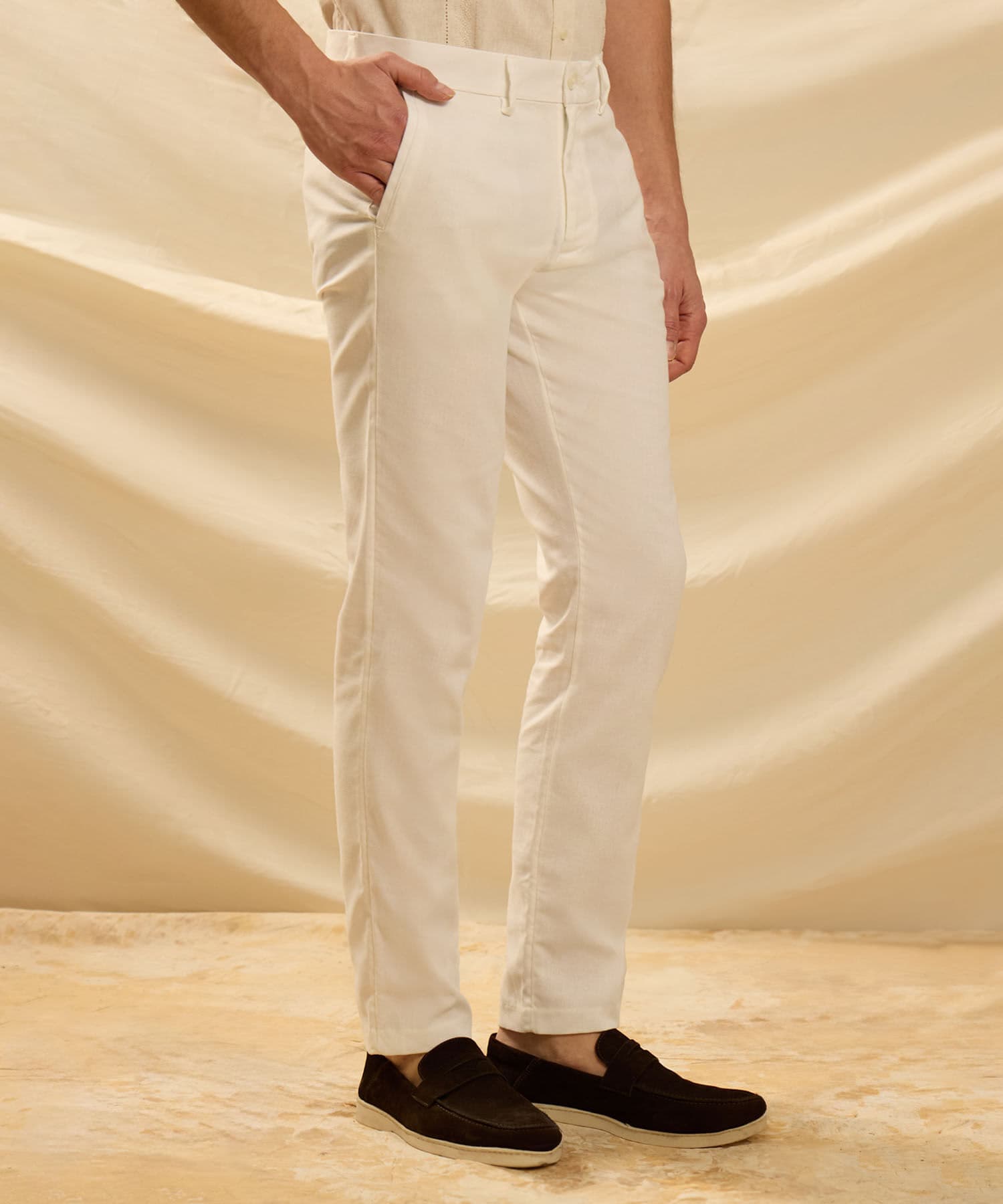 Pantalón Flora Texturizado blanco para hombre, vista principal