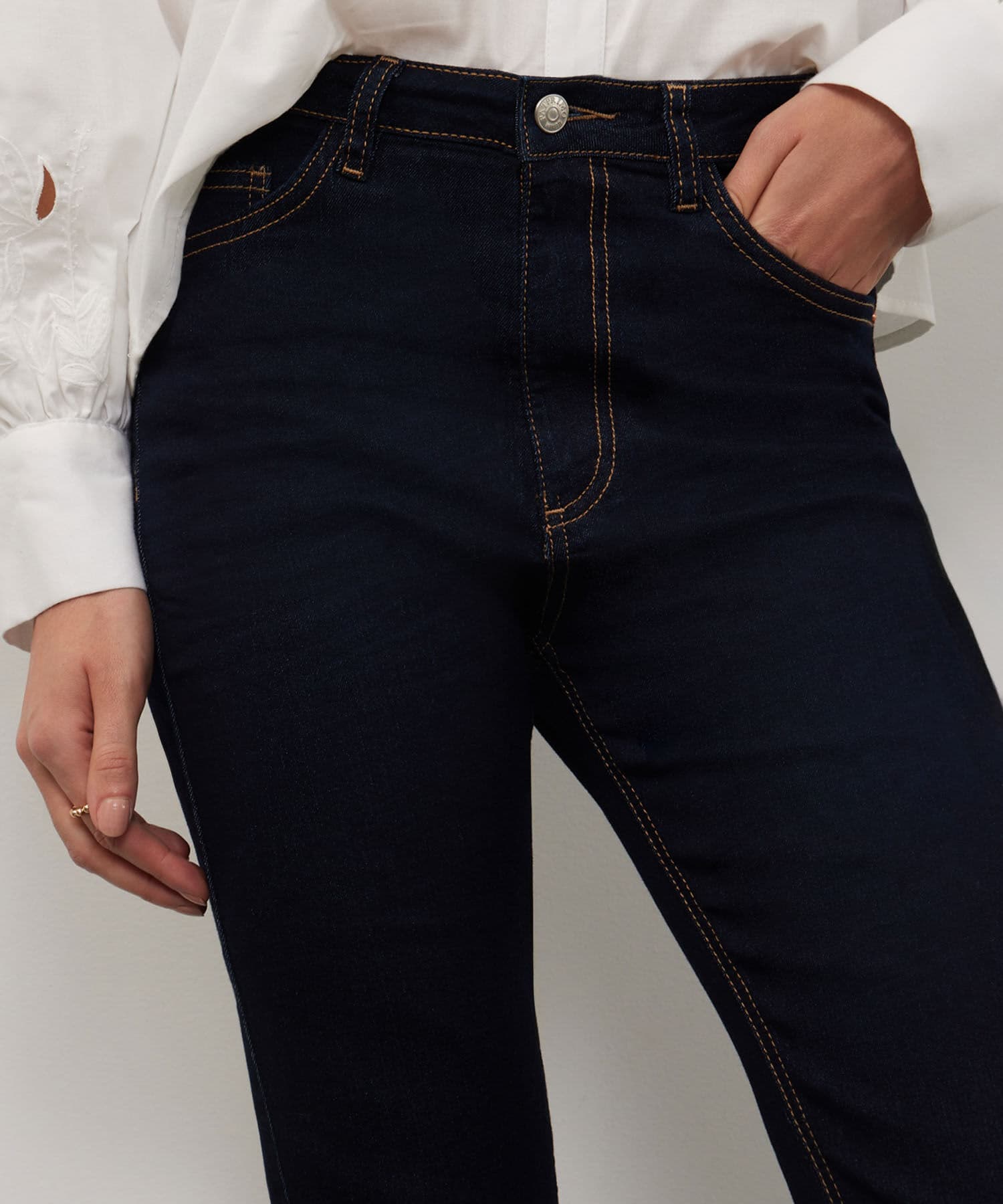 Jean Guayacán Contemporáneo azul marino para mujer, vista 4