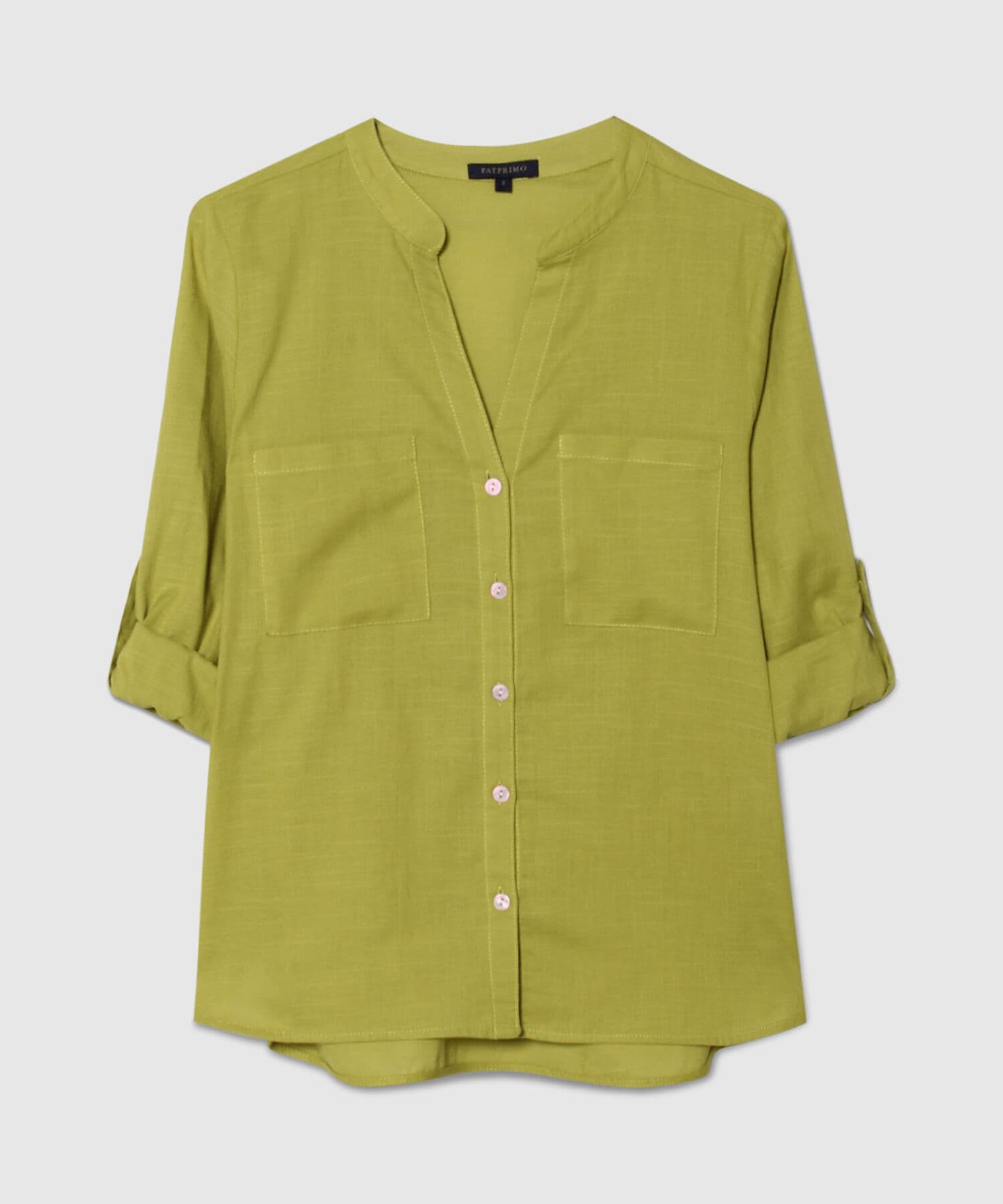 Blusa Elisa Edición Lino verde oliva para mujer, vista 5