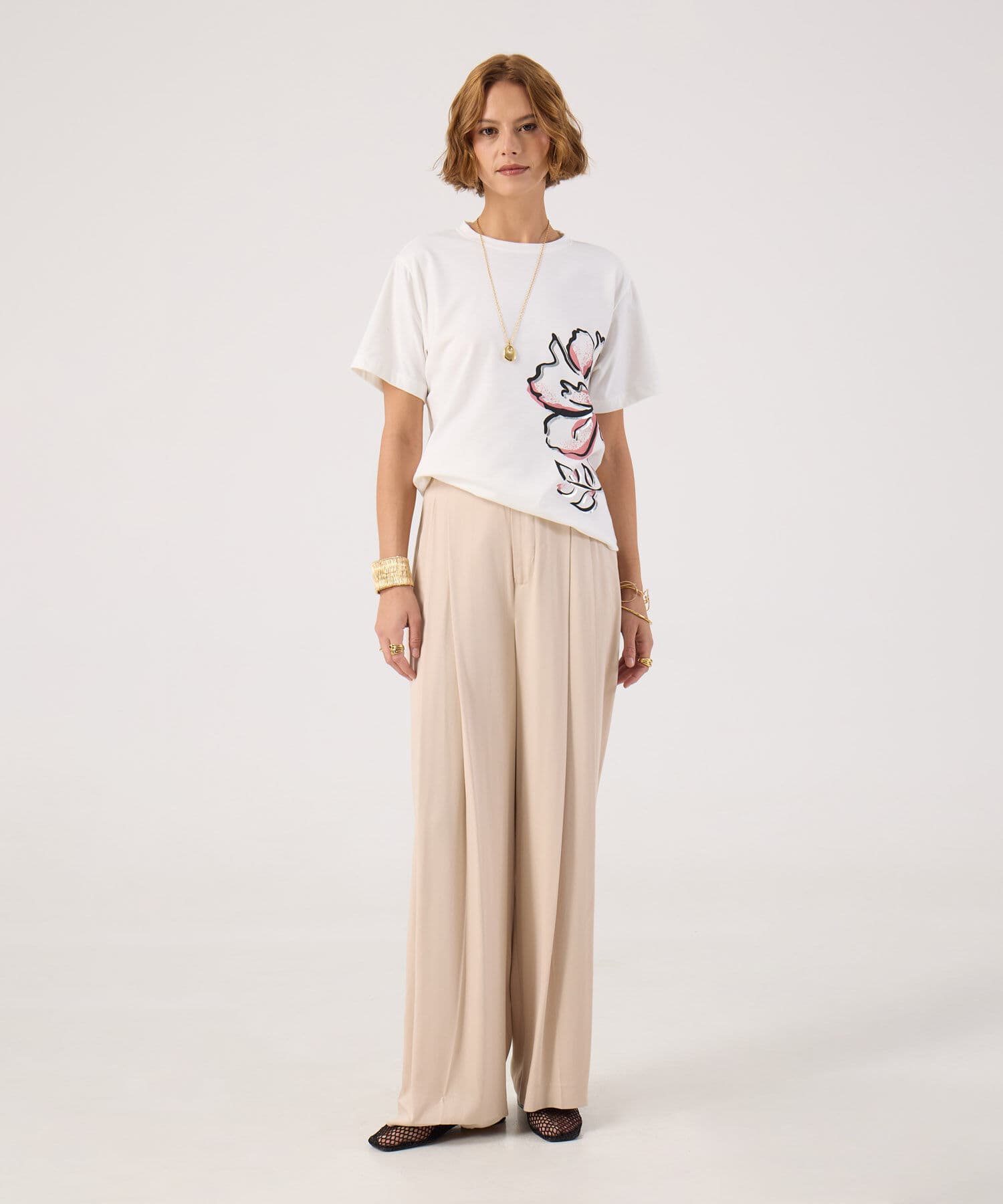 Camiseta Jacaranda Edición Índigo blanco para mujer, vista 2
