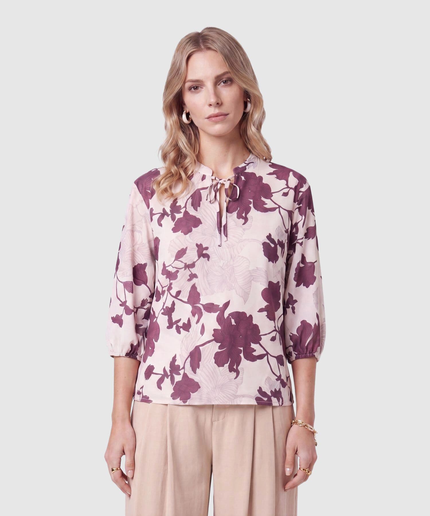 Blusa Valle Natural arena para mujer, vista principal