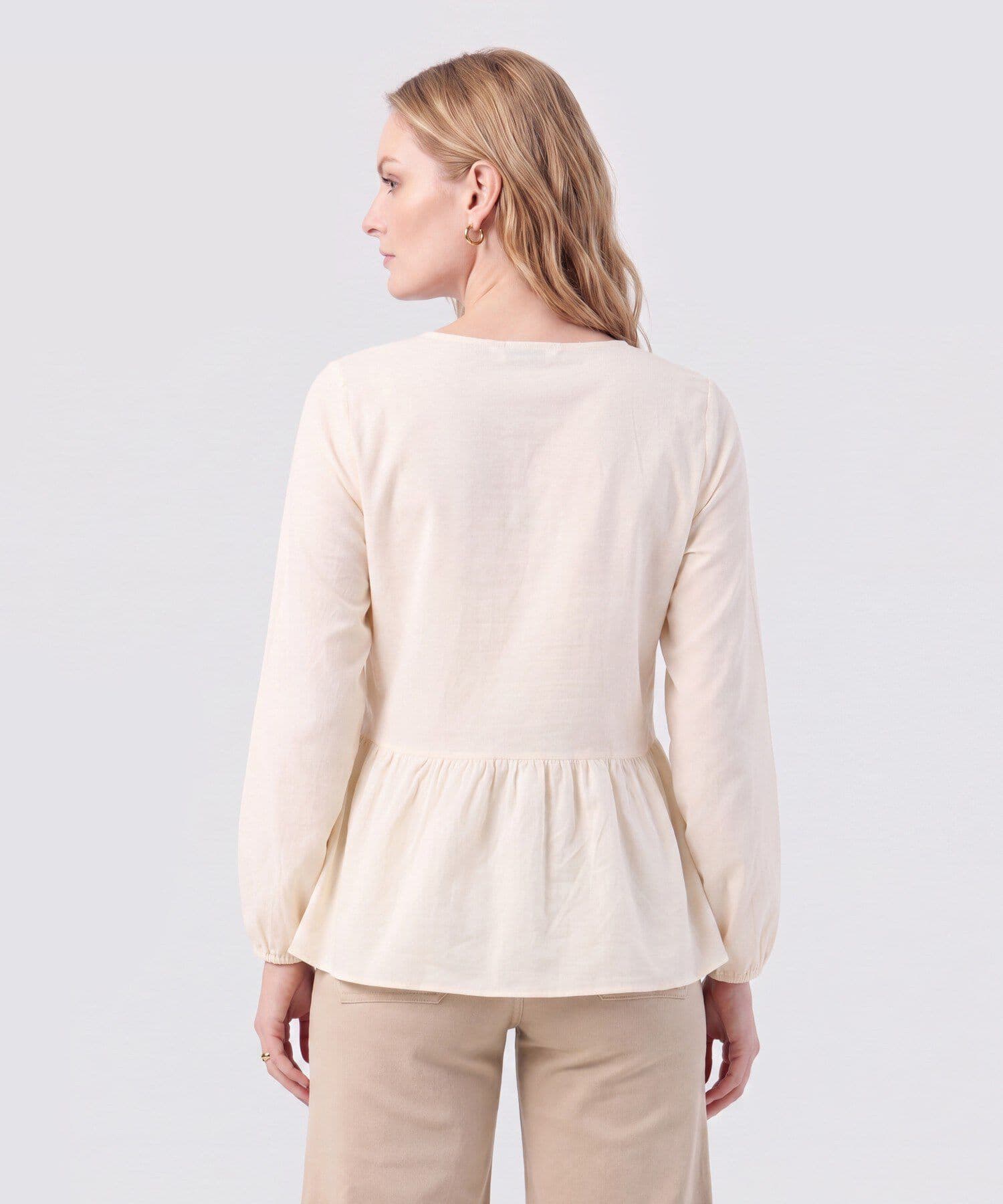 Blusa Candelaria Edición Índigo coral para mujer, vista 4