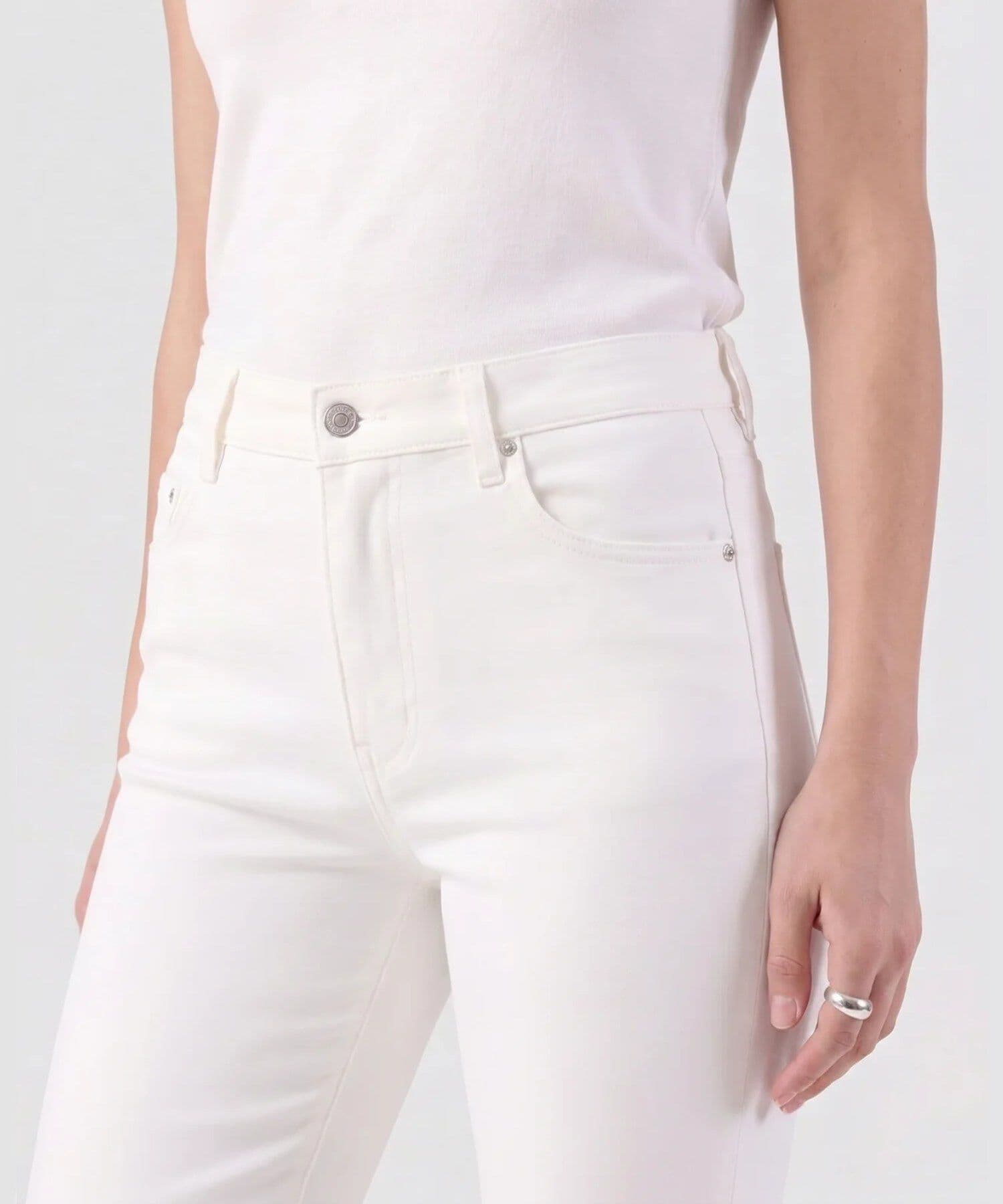 Jean Dorada Relajado blanco para mujer, vista 3