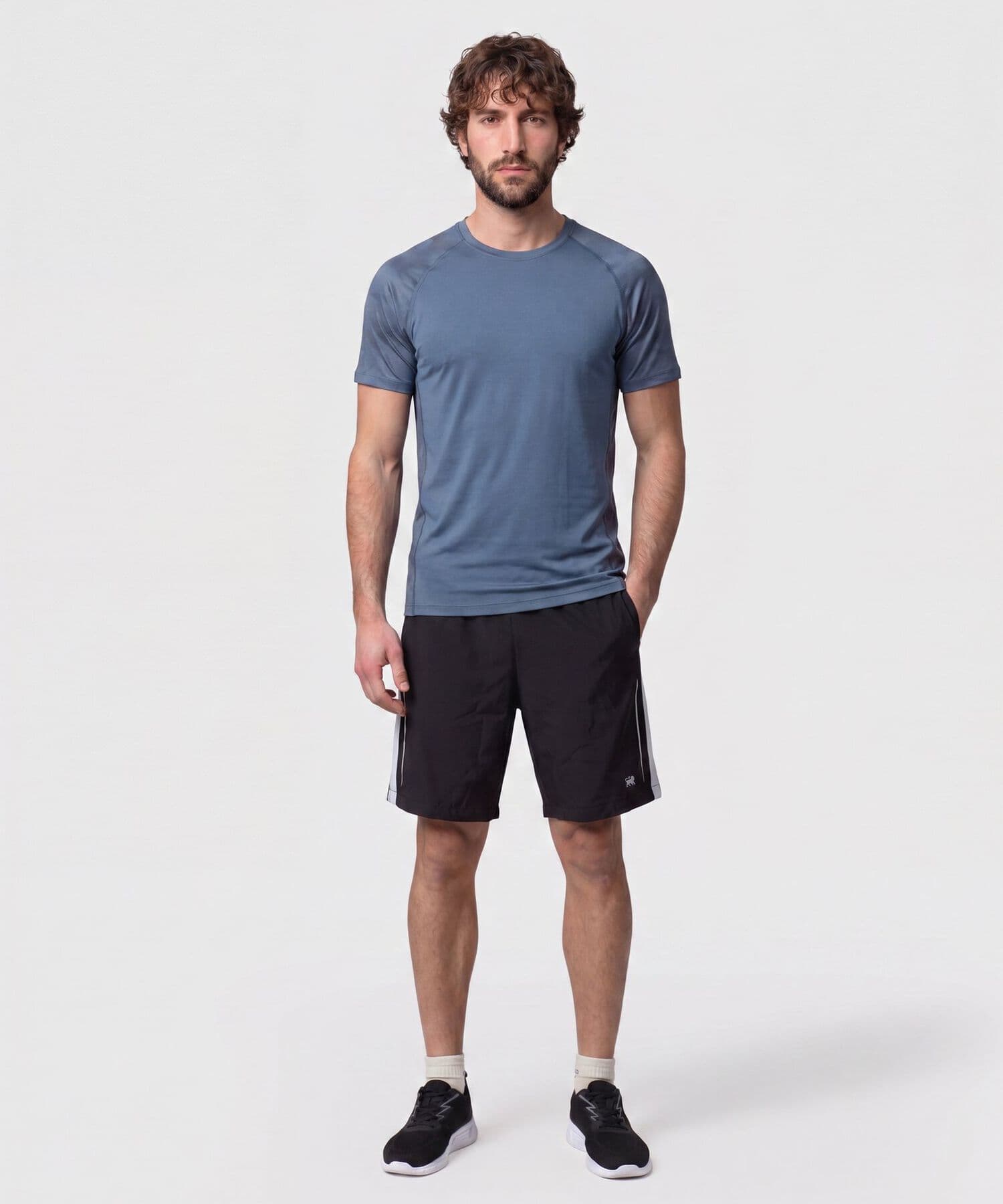Camiseta Salina Relajado azul marino para hombre, vista 2