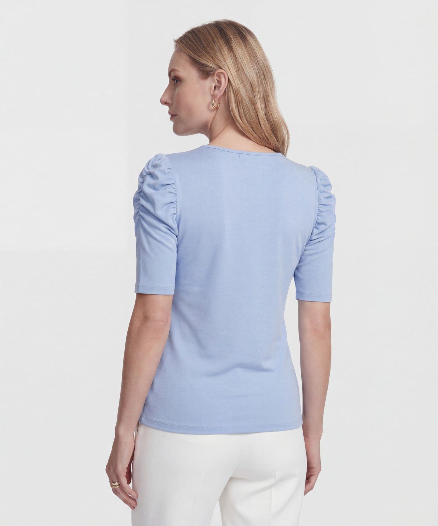 Camiseta Siena Texturizado azul marino para mujer, vista 4