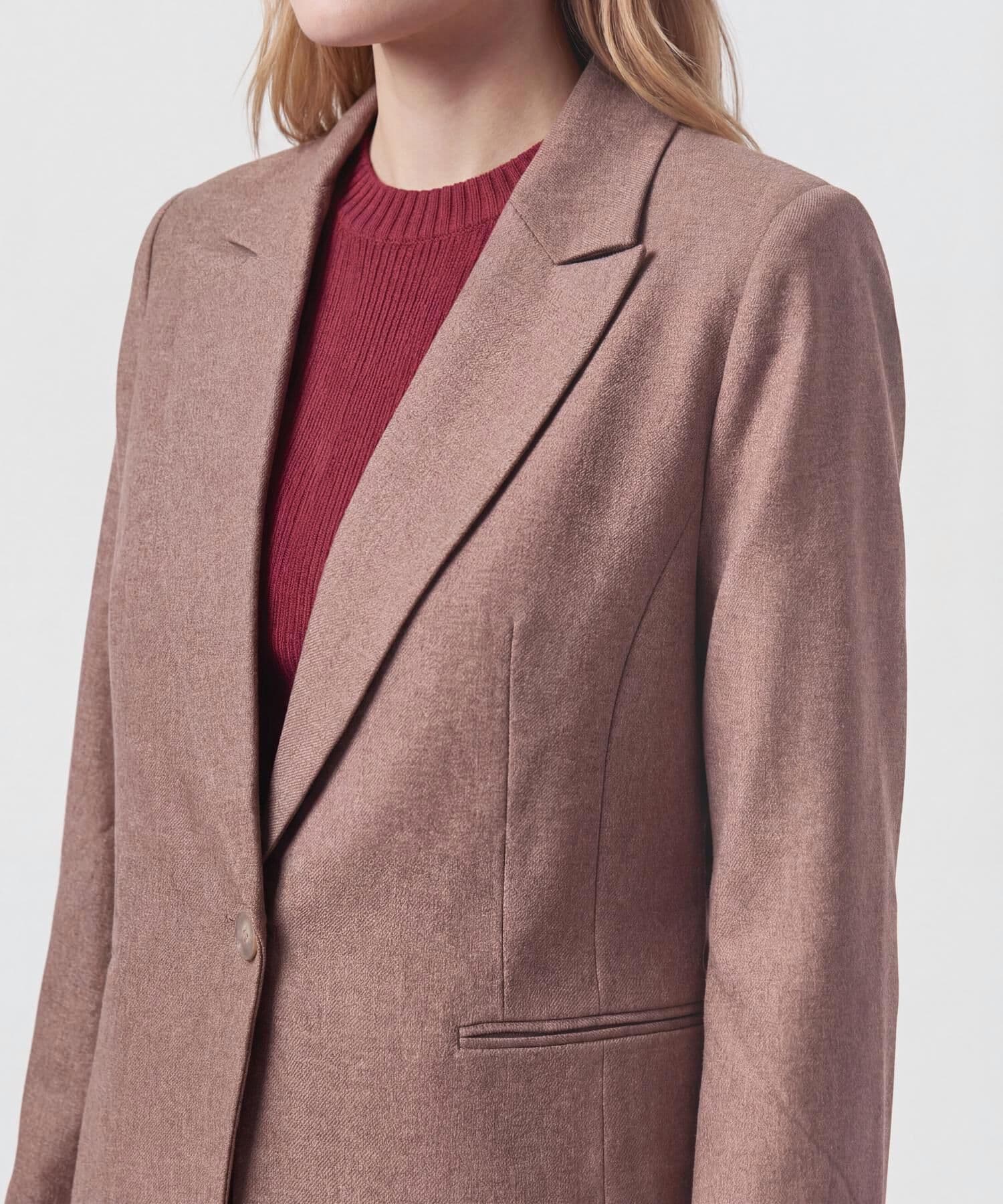 Chaqueta Carmín de Ciudad café para mujer, vista 3