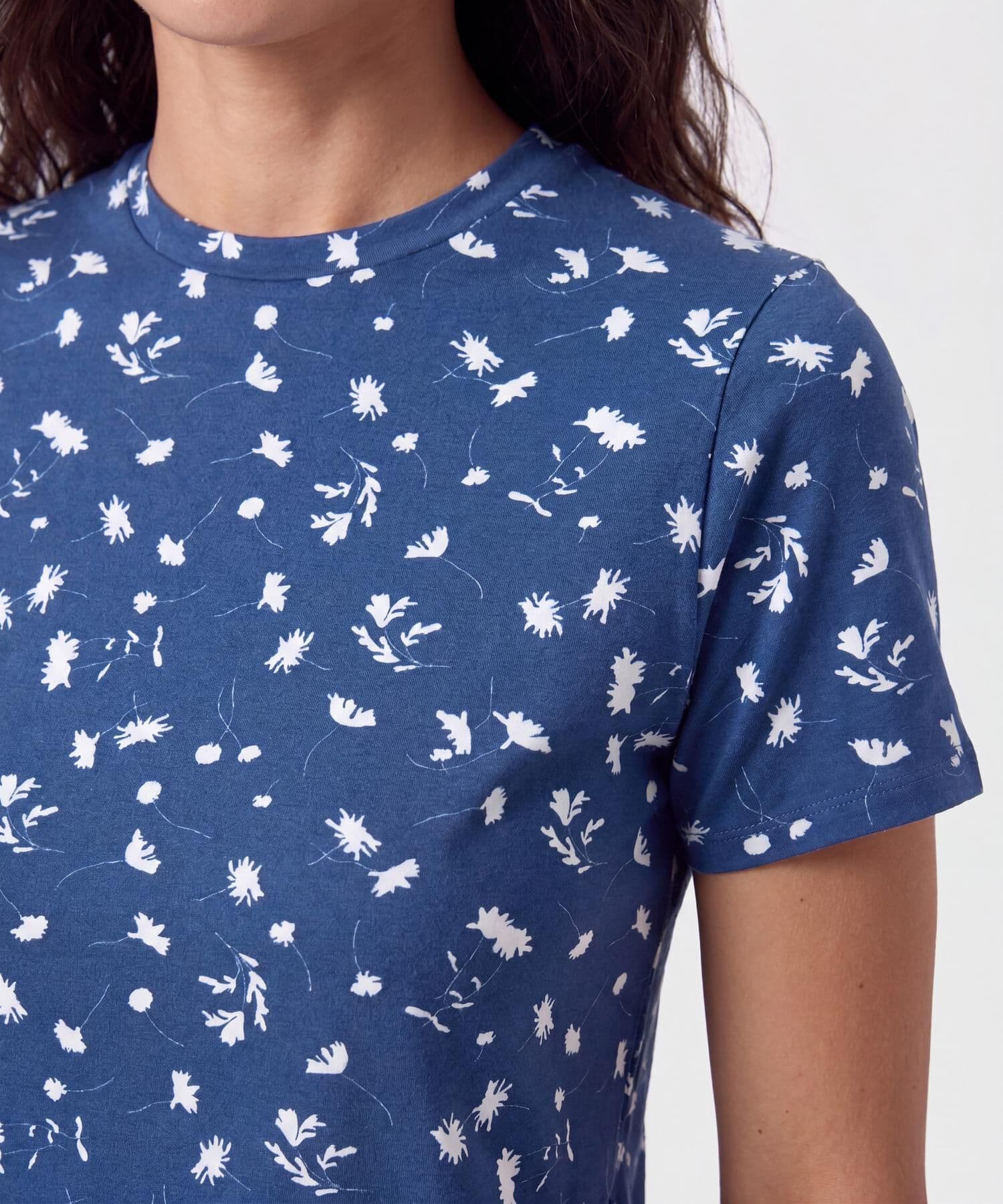 Camiseta Alba Suave azul marino para mujer, vista 3
