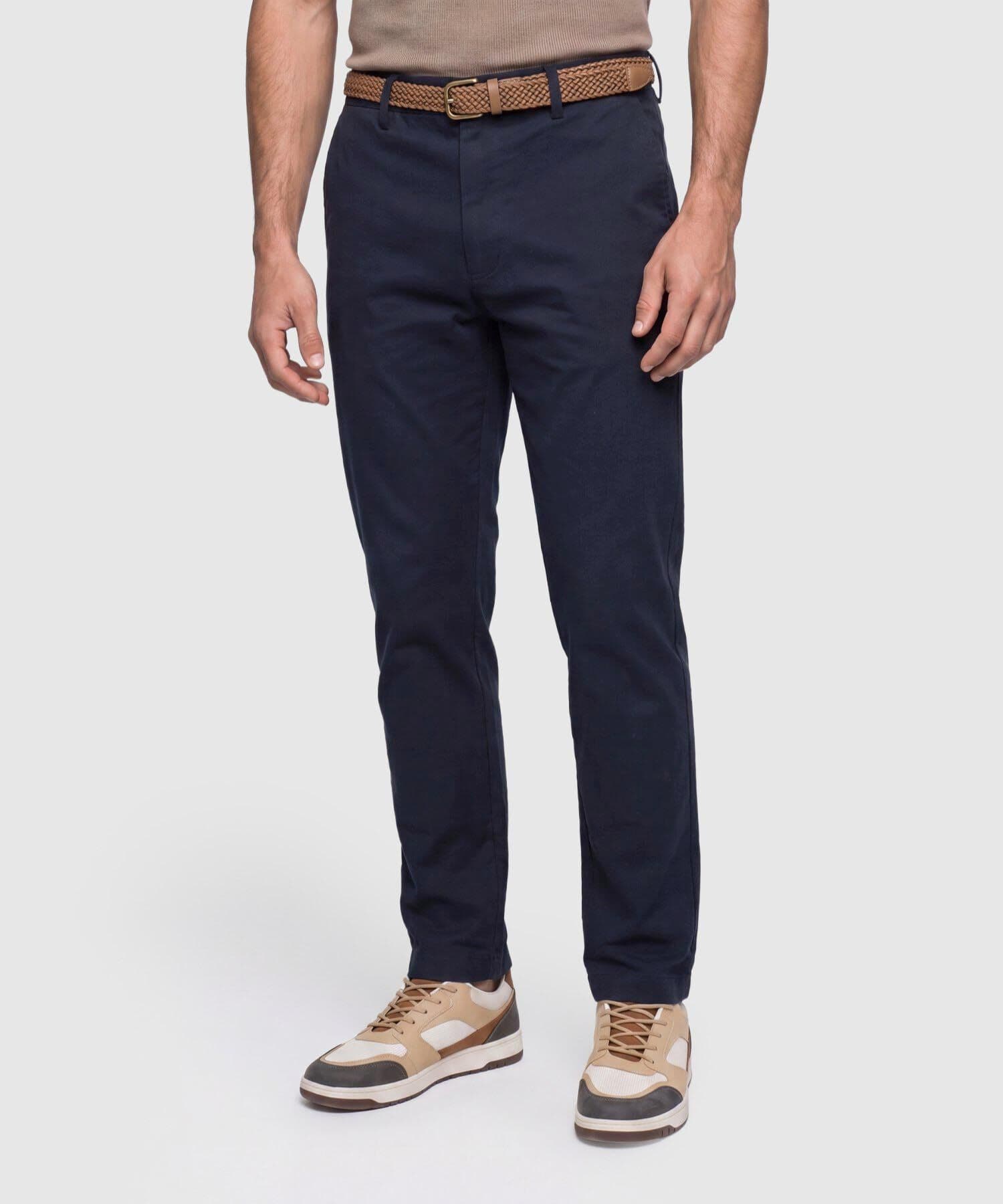 Pantalón Carmín Relajado azul marino para hombre, vista 3