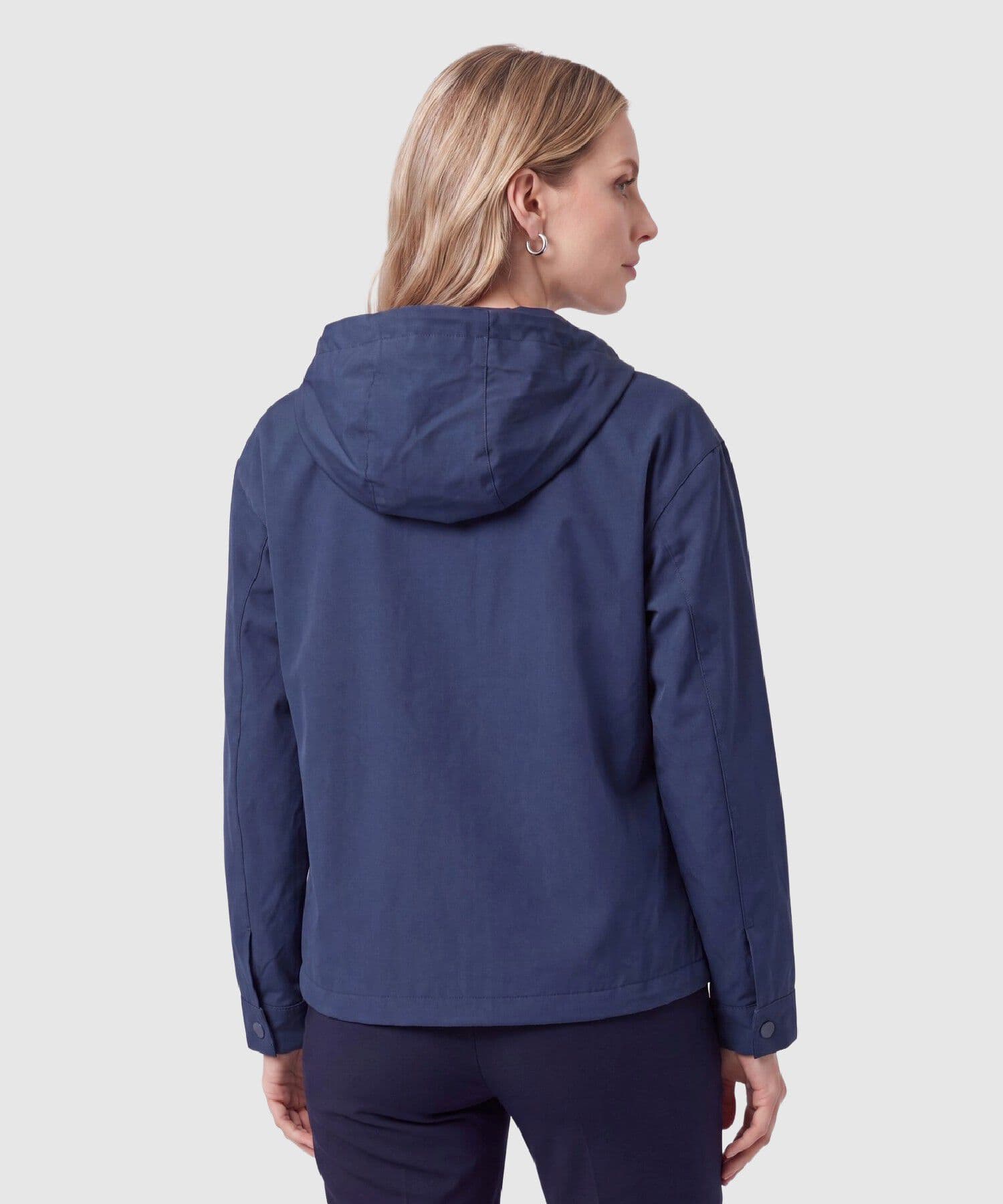 Chaqueta Solana Texturizado azul marino para mujer, vista 4