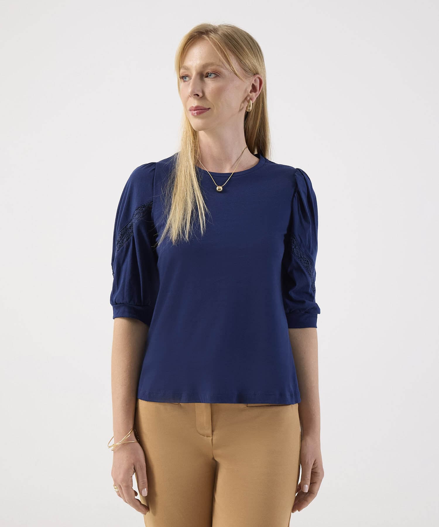 Blusa Julieta Urbano azul marino para mujer, vista principal