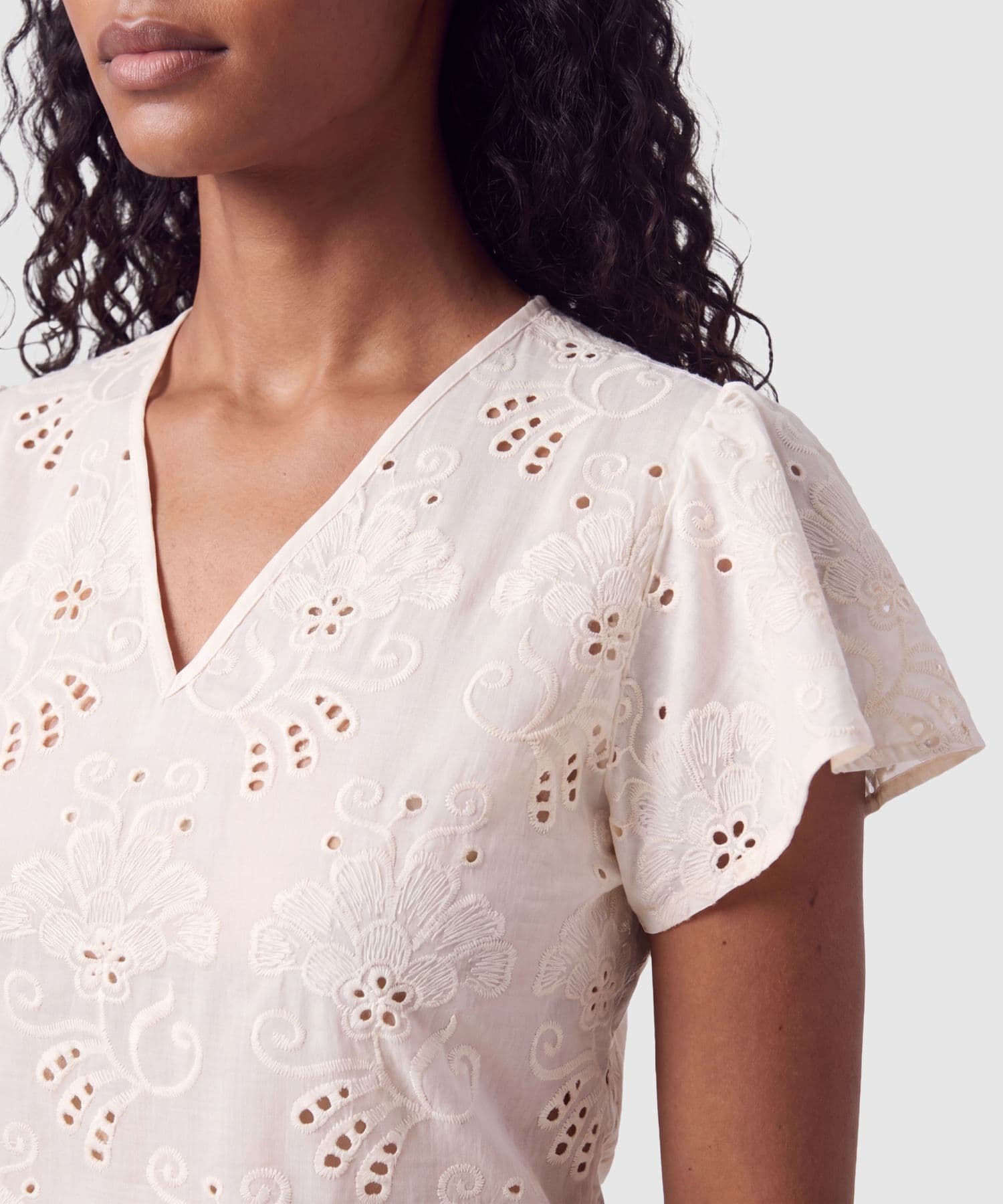 Blusa Cobalto Natural verde oliva para mujer, vista 3