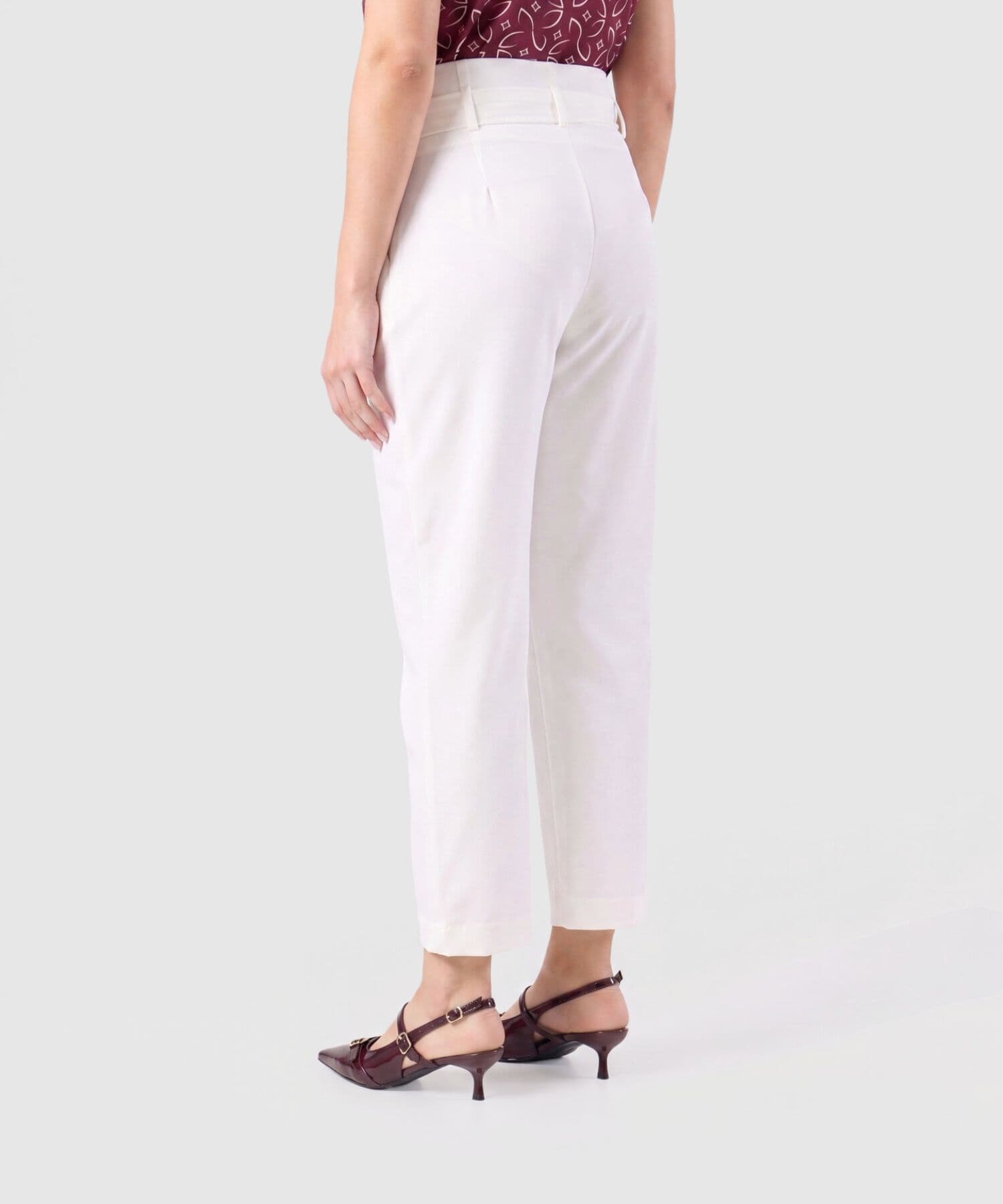 Cinturón Emilia Relajado blanco para mujer, vista 4
