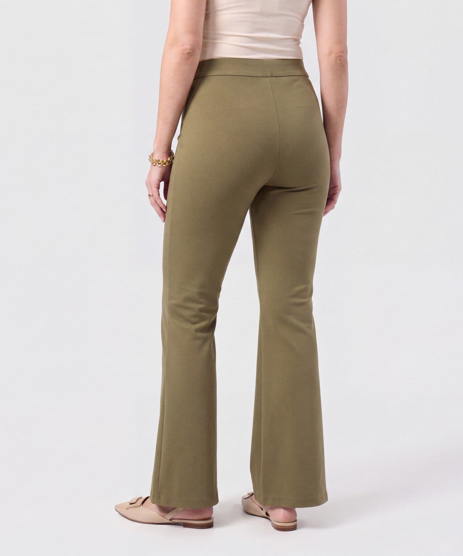 Botines Litoral Relajado verde oliva para mujer, vista 4