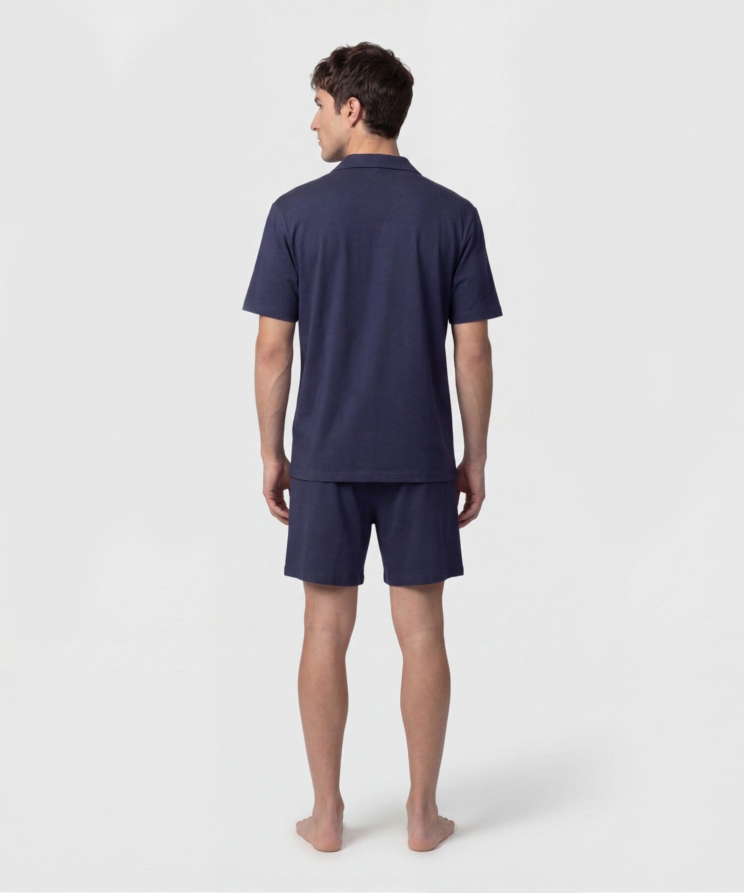 Pijama Renata Minimalista azul marino para hombre, vista 3