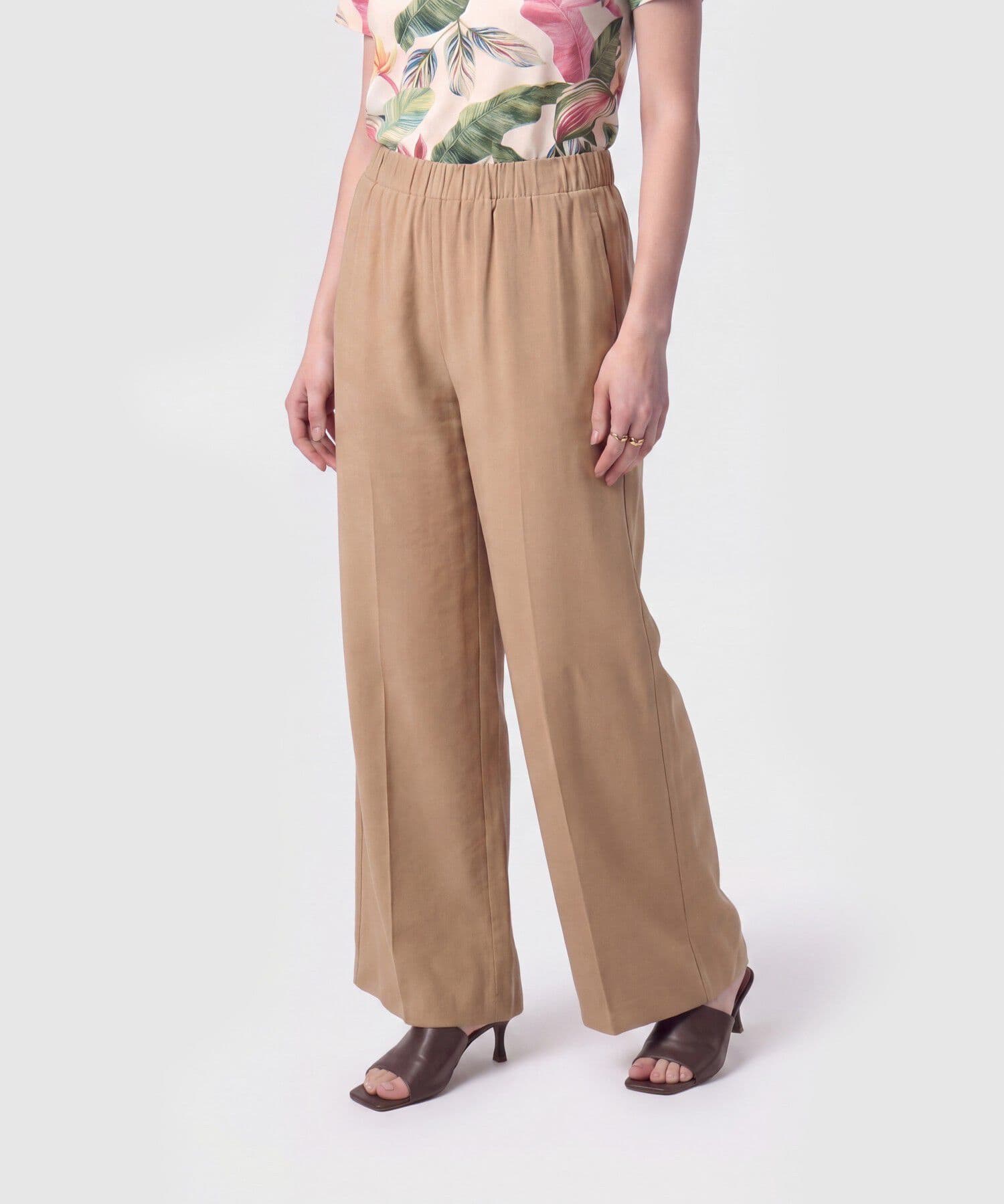 Pantalón Horizonte Edición Lino café para mujer, vista principal