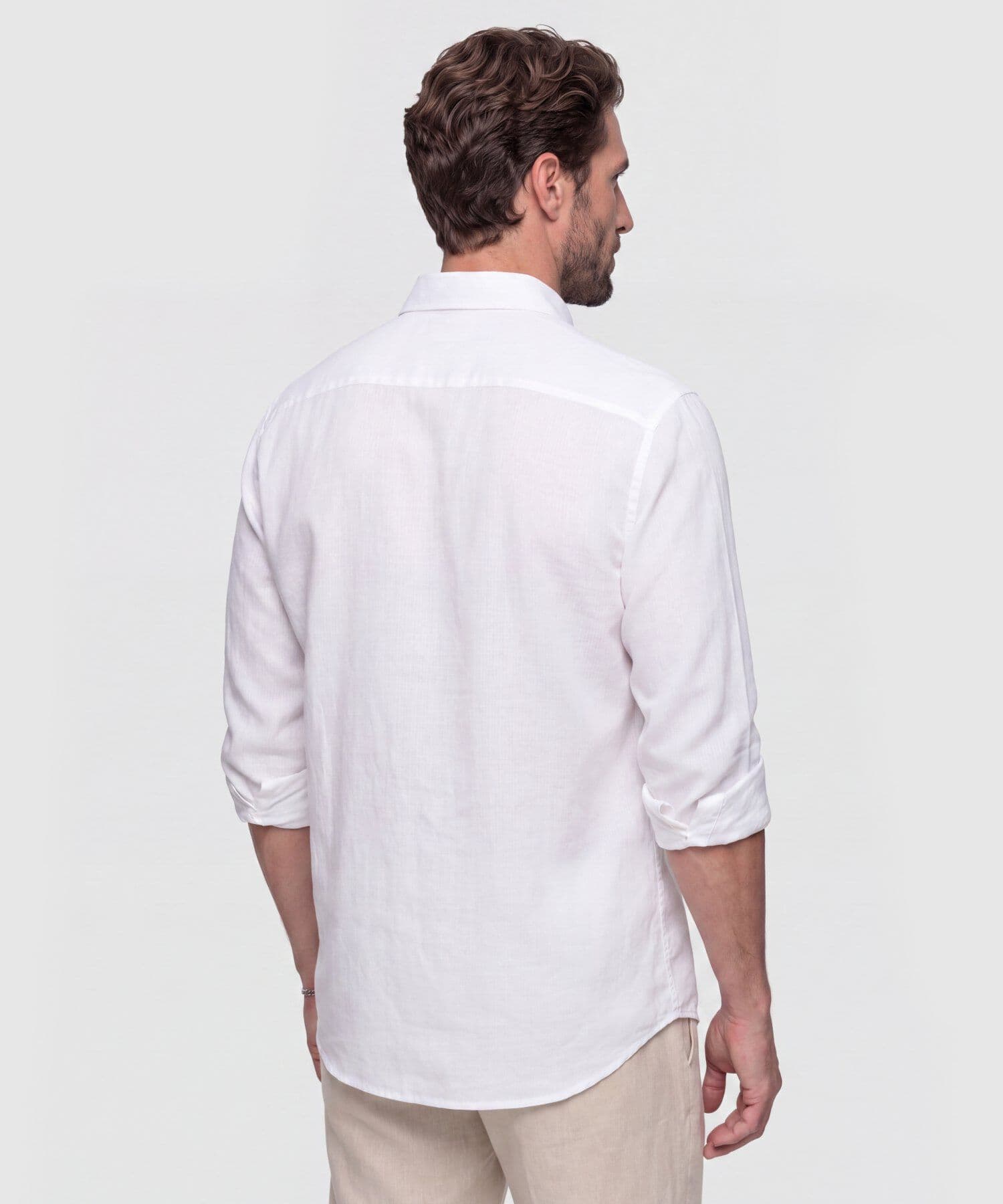 Camisa Serena Natural blanco para hombre, vista 4