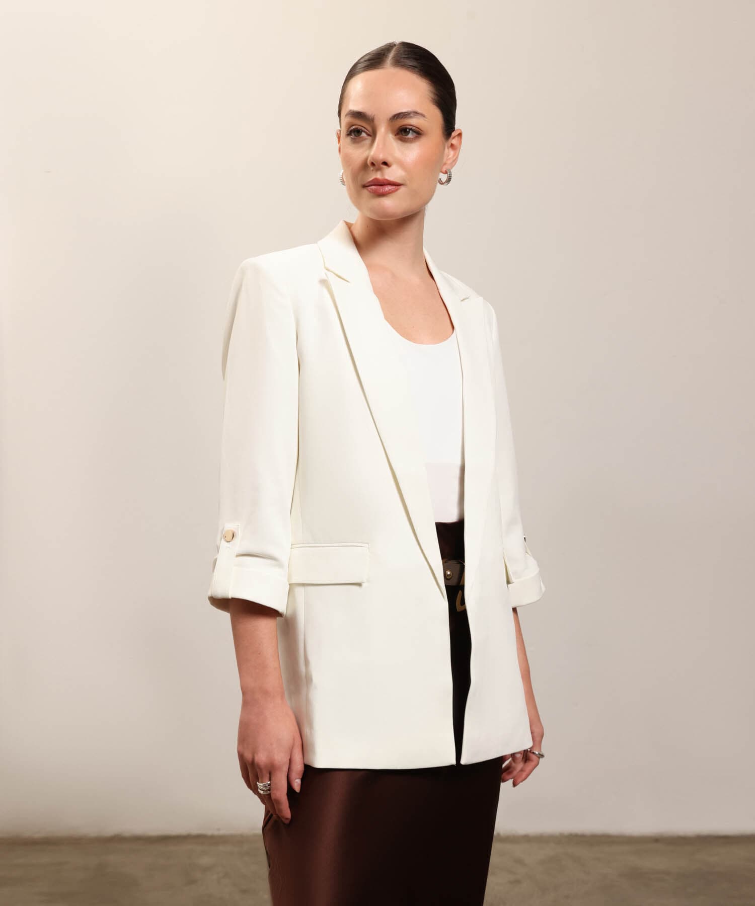 Chaqueta Marfil Esencial blanco para mujer, vista principal