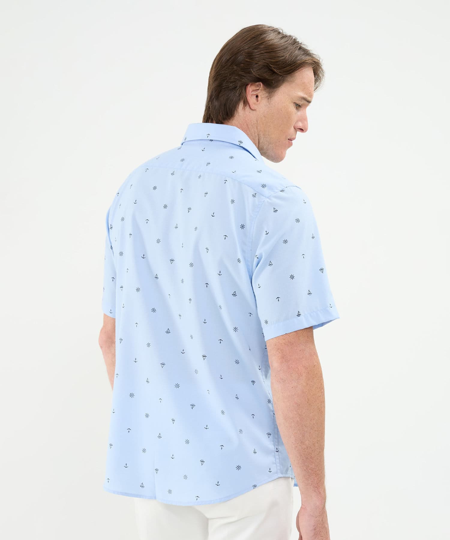 Camisa Siena Ligero azul marino para hombre, vista 4