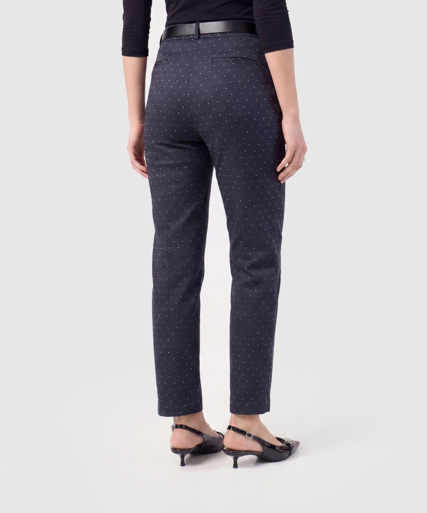 Pantalón Dalia Fluido negro para mujer, vista 4
