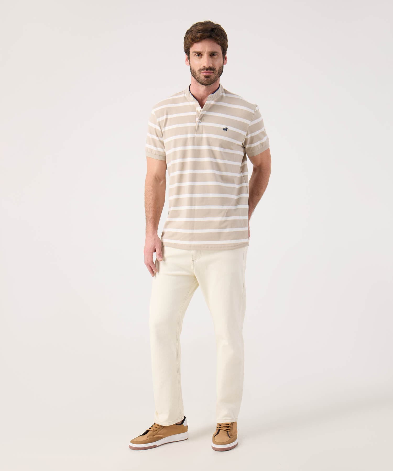 Polo Lumbre de Noche arena para hombre, vista 2