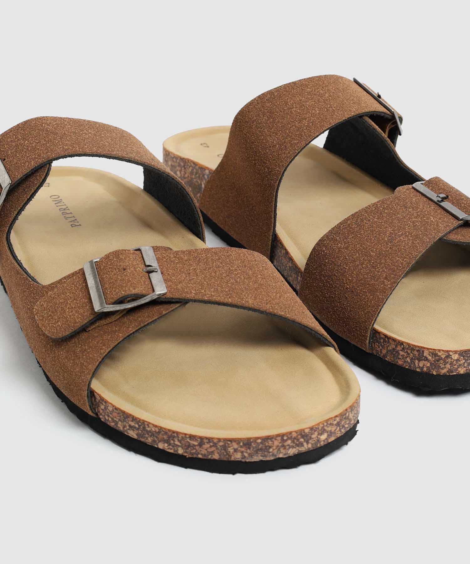Sandalia Horizonte Edición Lino café para hombre, vista 3