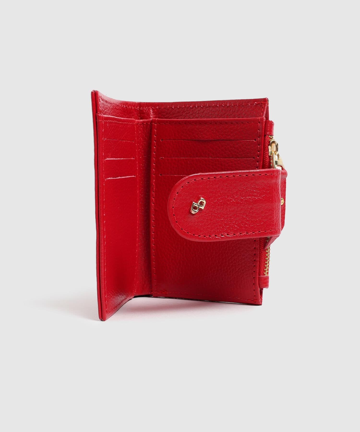 Billetera Elisa Fluido rojo granada para mujer, vista 2
