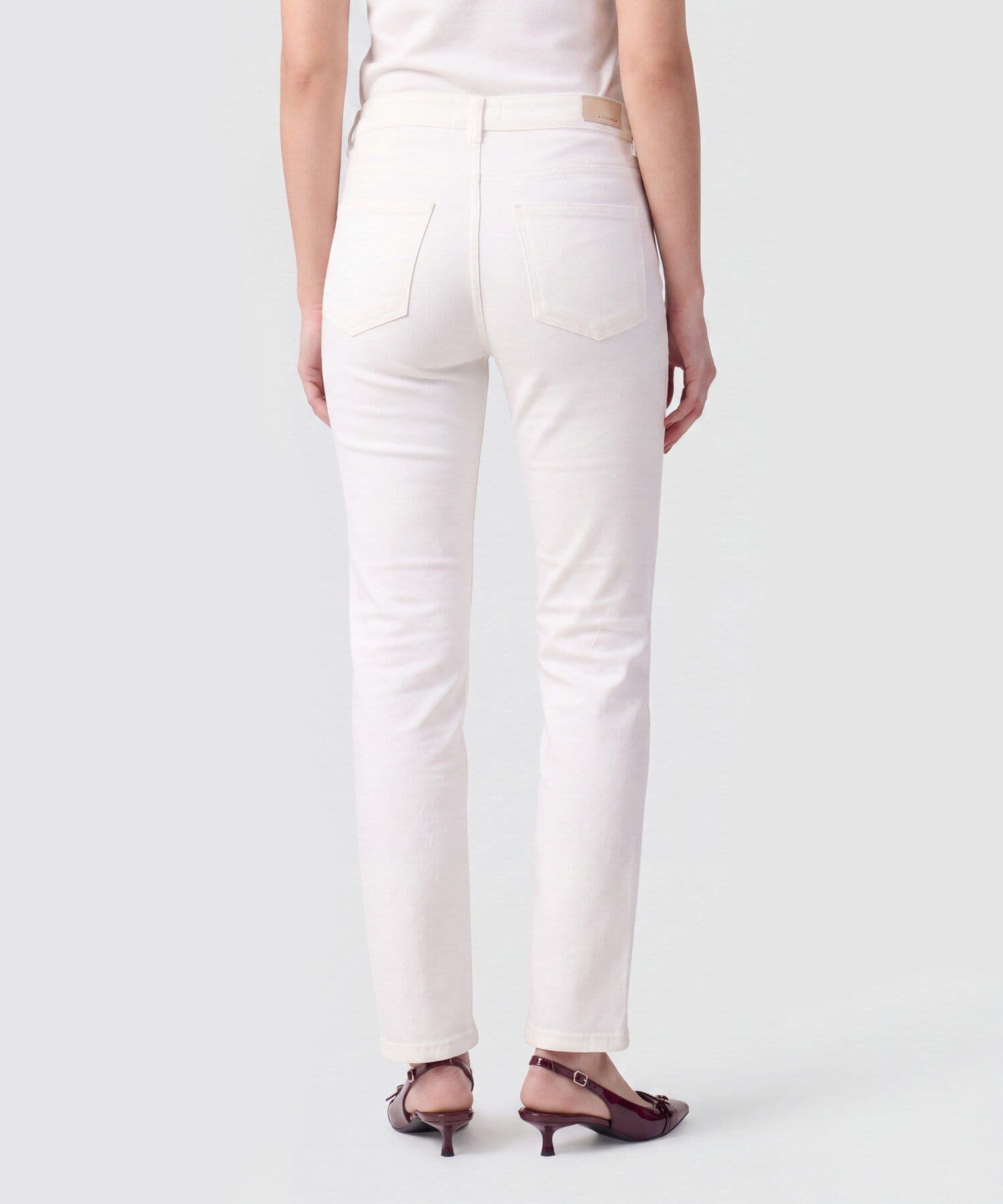 Jean Dorada Relajado blanco para mujer, vista 4