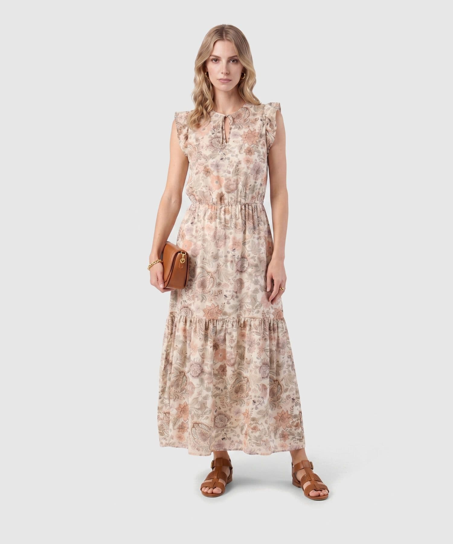 Vestido Cedro Clásico verde oliva para mujer, vista principal