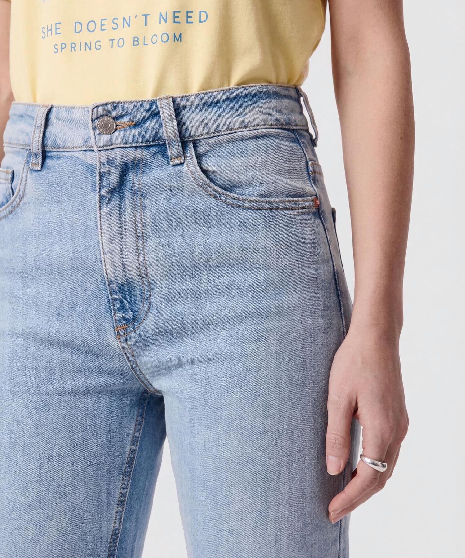 Jean Violeta Suave azul marino para mujer, vista 3