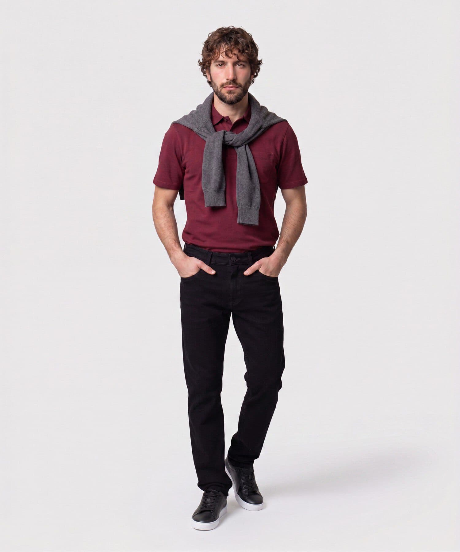Polo Encanto Edición Índigo naranja para hombre, vista 2