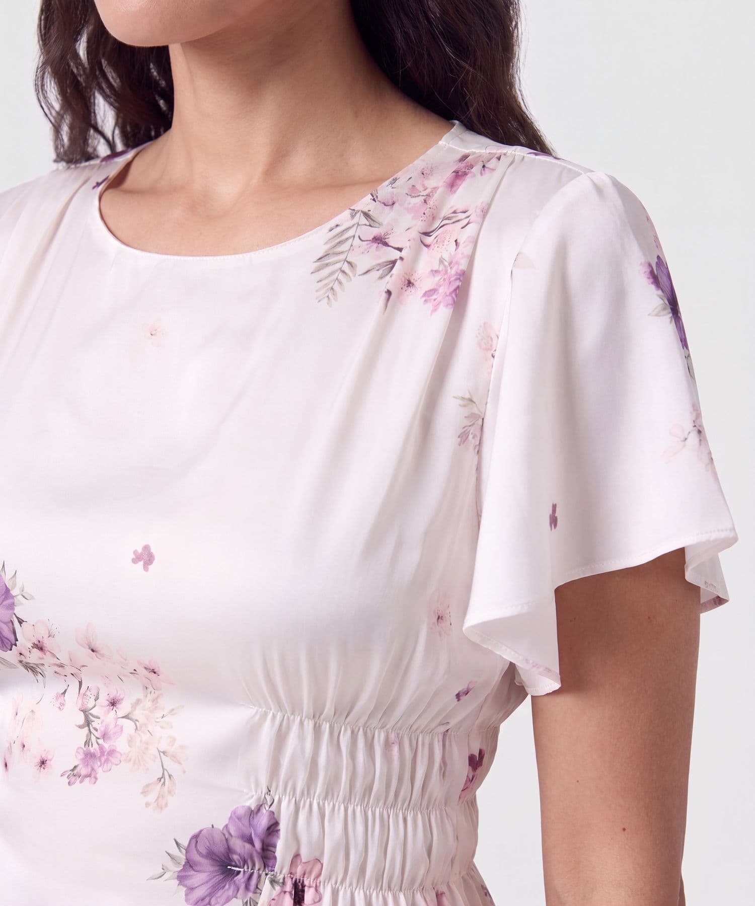 Blusa Selva Texturizado dorado para mujer, vista 3