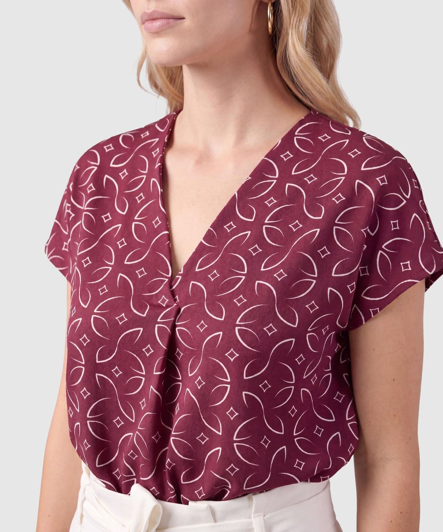 Camiseta Jacaranda Fluido verde botella para mujer, vista 3