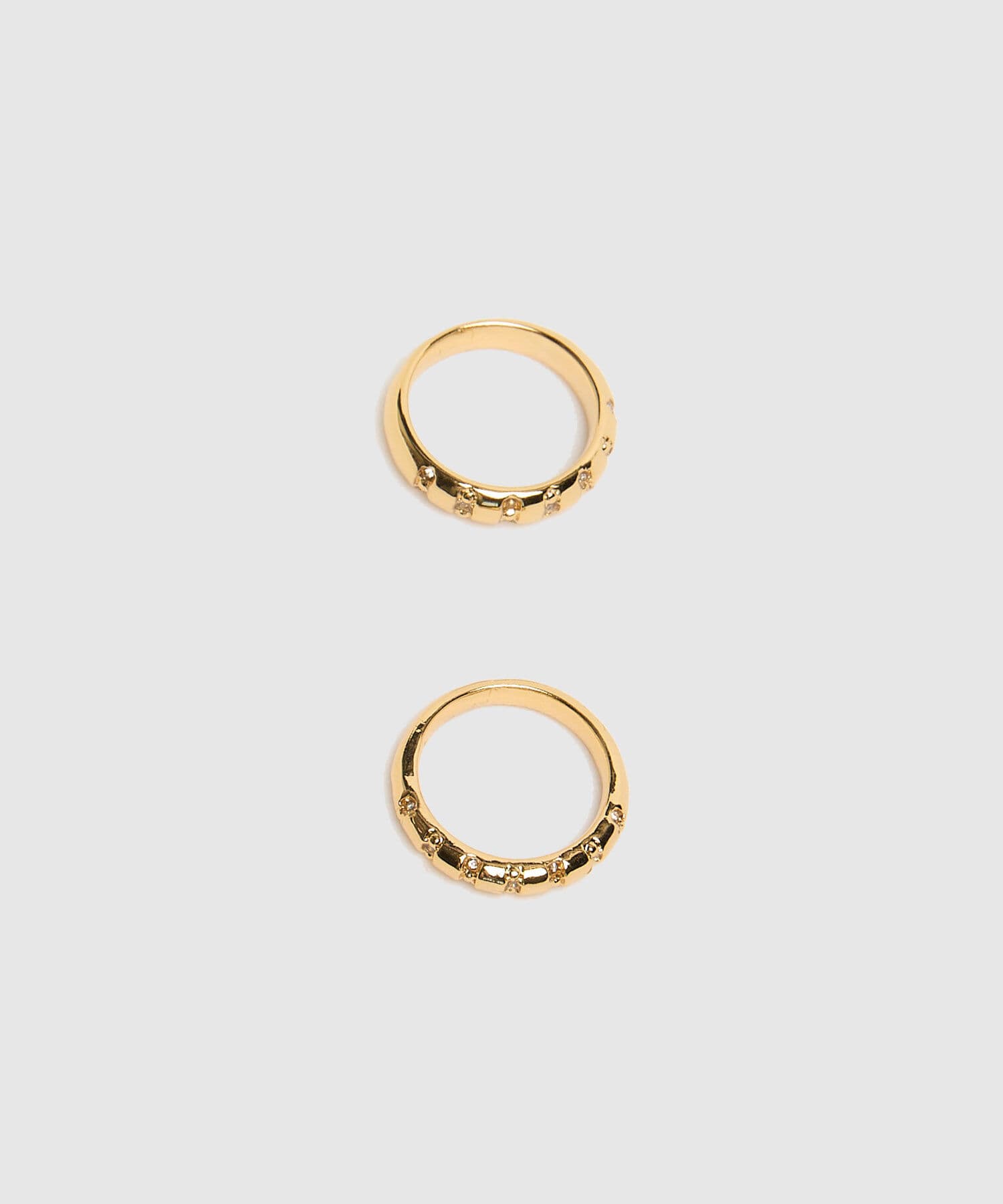 Anillo Palma Fluido dorado para mujer, vista 3