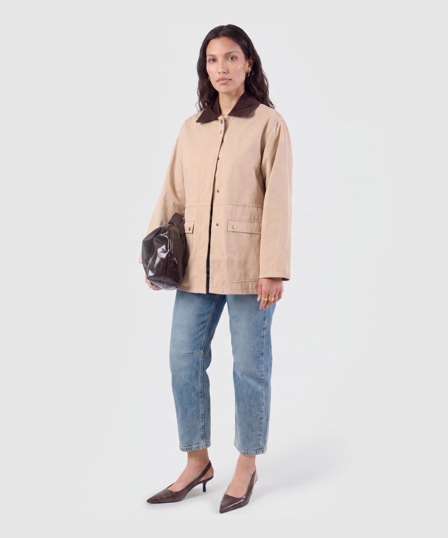 Chaqueta Salina de Noche arena para mujer, vista 2