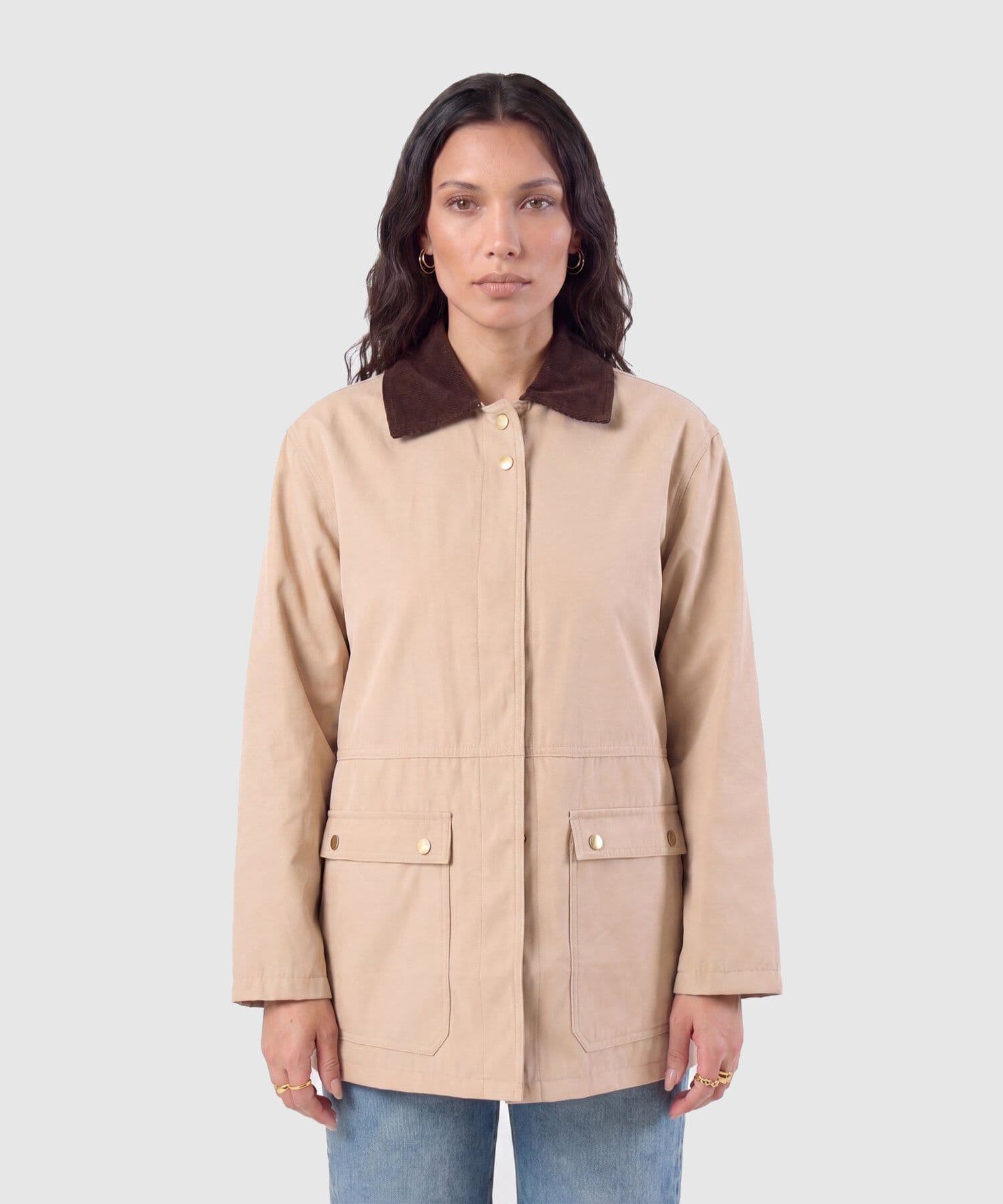 Chaqueta Salina de Noche arena para mujer, vista principal