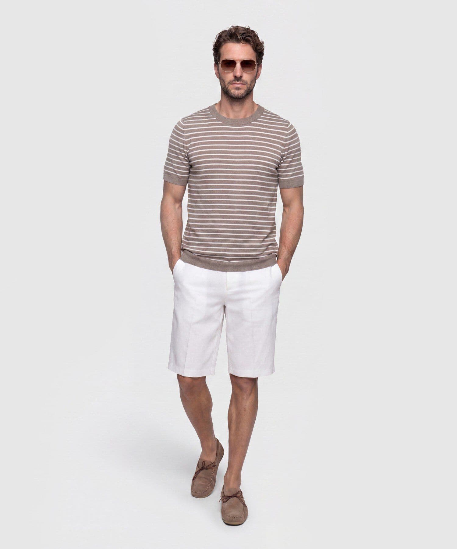 Camiseta Dorada Fluido verde oliva para hombre, vista 2